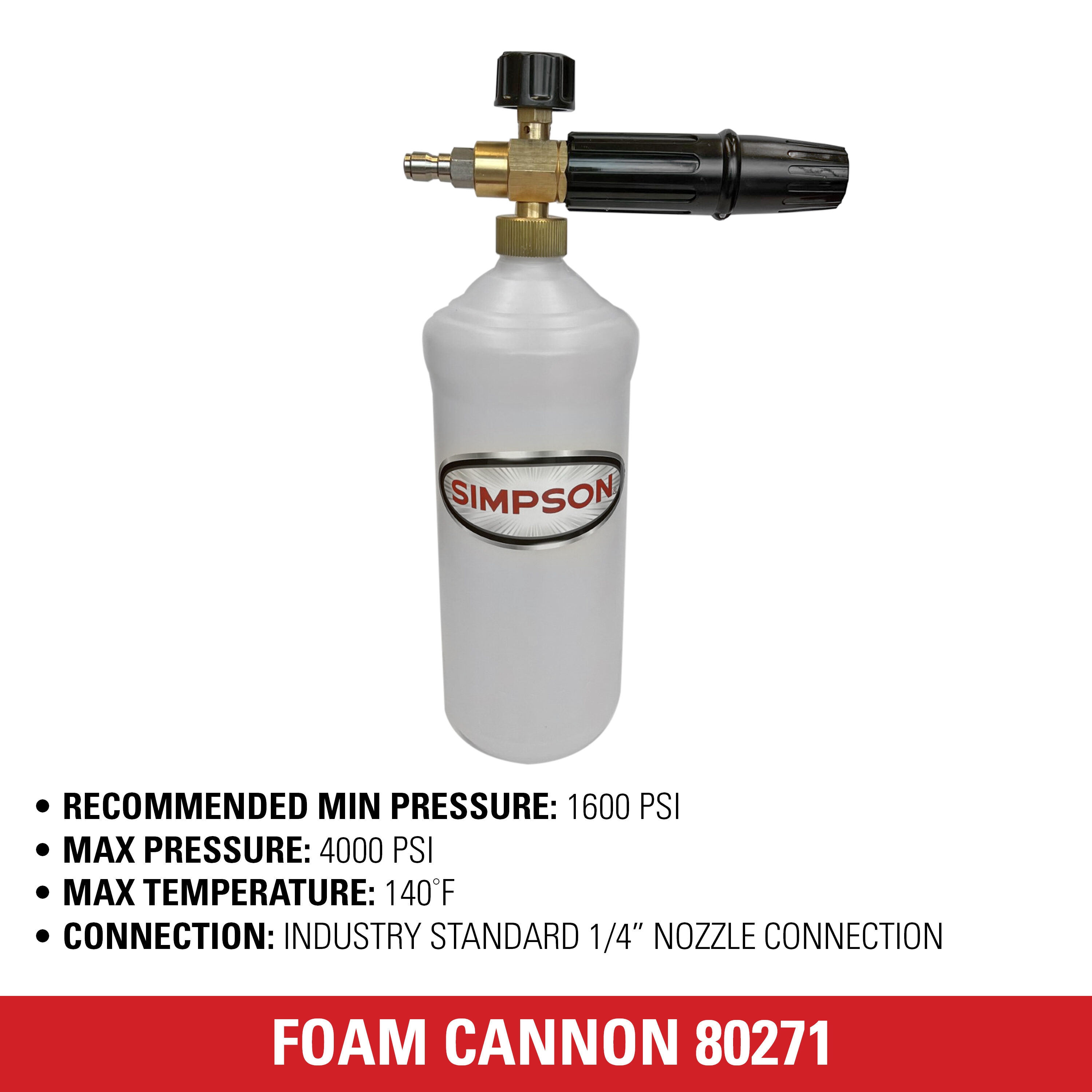 SIMPSON Pressure Washer Foam Cannon in the Pressure Washer Parts department  at