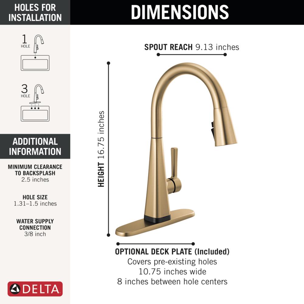 Delta 19802TLZ-CZ-DST Kitchen-Faucets - View #6