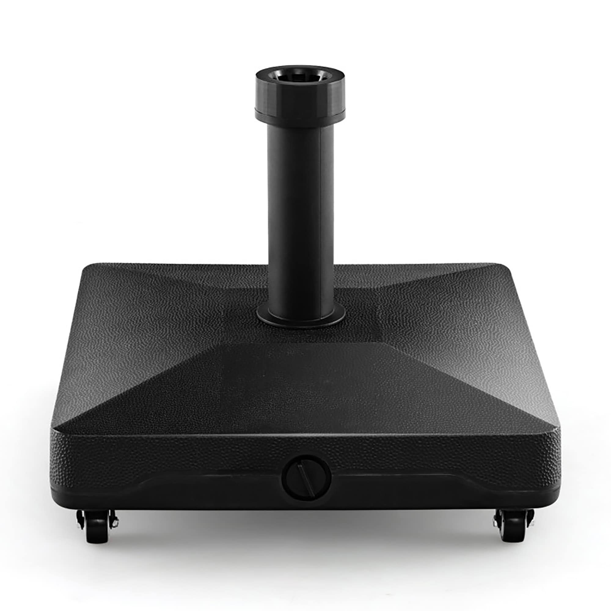 CASAINC HYS2263 Fillable Umbrella Base Stand with Lockable Universal Wheels Black Patio Umbrella Base
