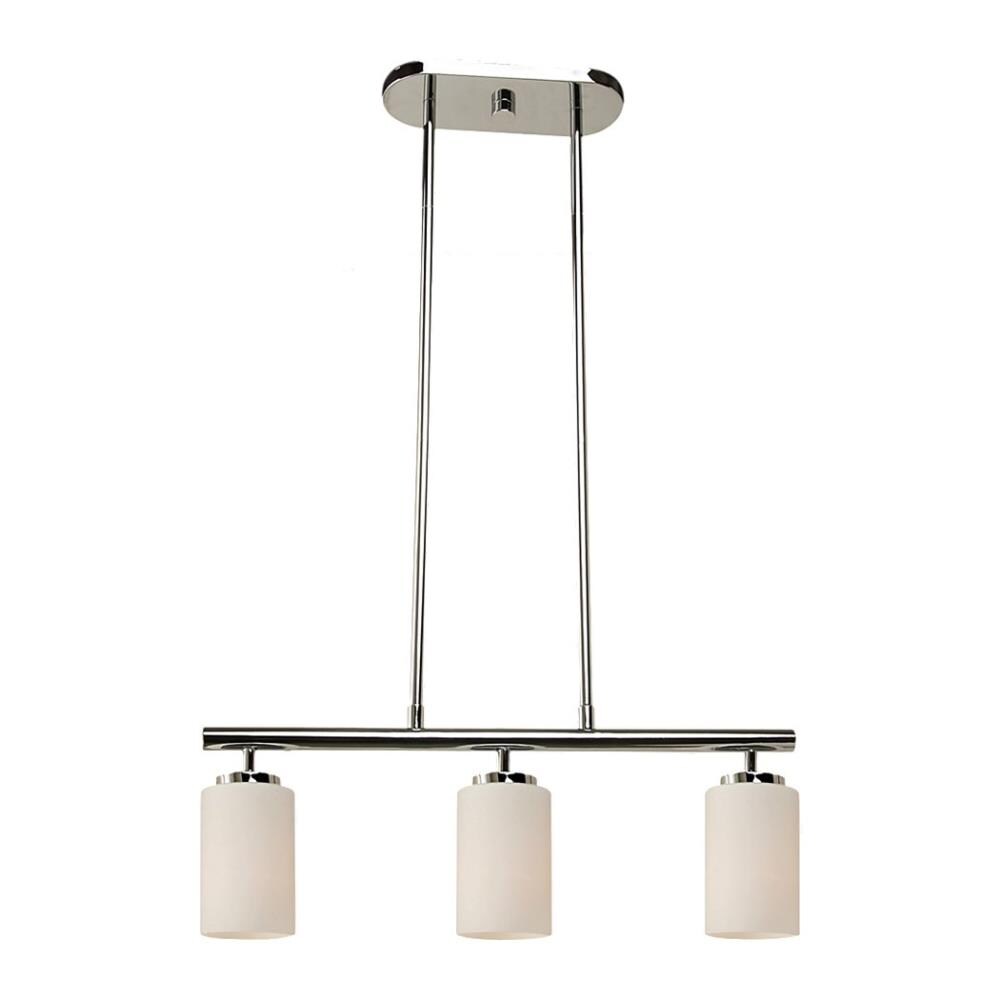 Generation Lighting Oslo 3-Light Chrome Transitional Opal Glass ...