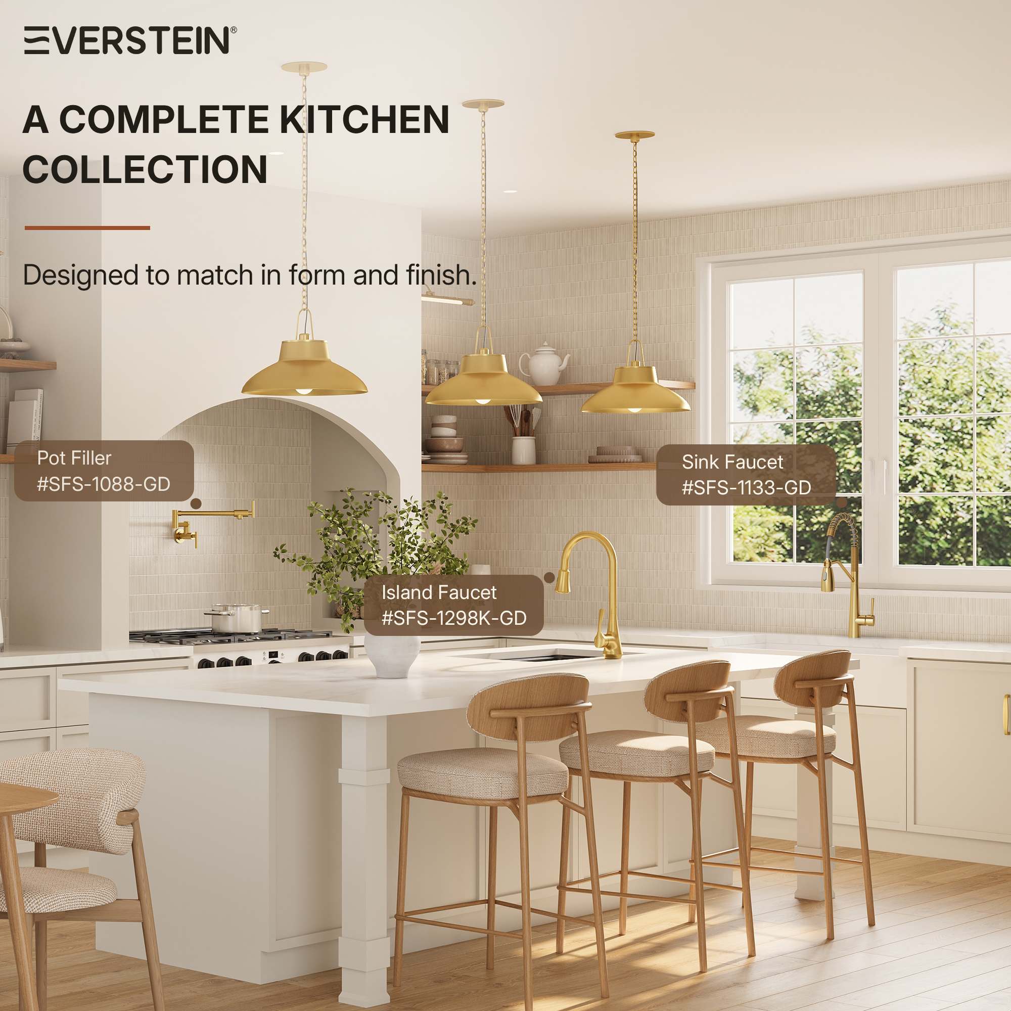 EVERSTEIN SFS-1133-GD Kitchen-Faucets - View #10