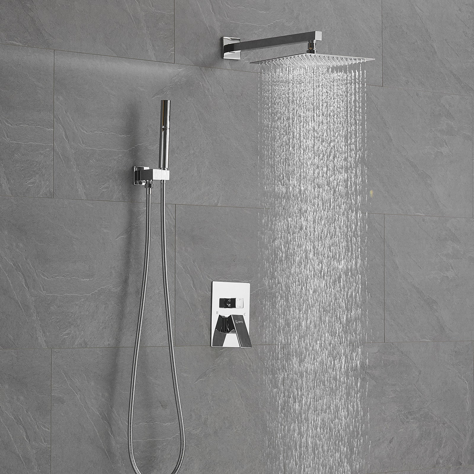 BWE A-95013 Shower Faucet Polished Chrome 1-handle Multi-function ...