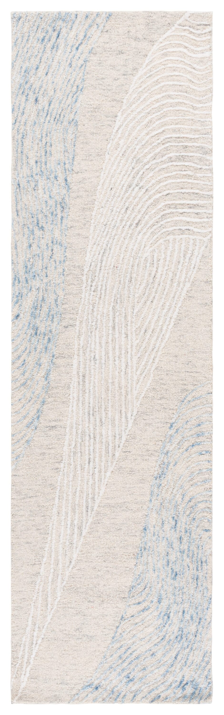 Pine 602F Light Grey Ivory 2 x 8 Rectangular Runner rug