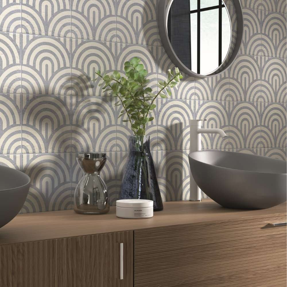 The Tile Life TARCH0808AZ Verity Azul 8-in x 8-in Matte Porcelain Floor and Wall Tile ( 10.76-sq ft Carton )