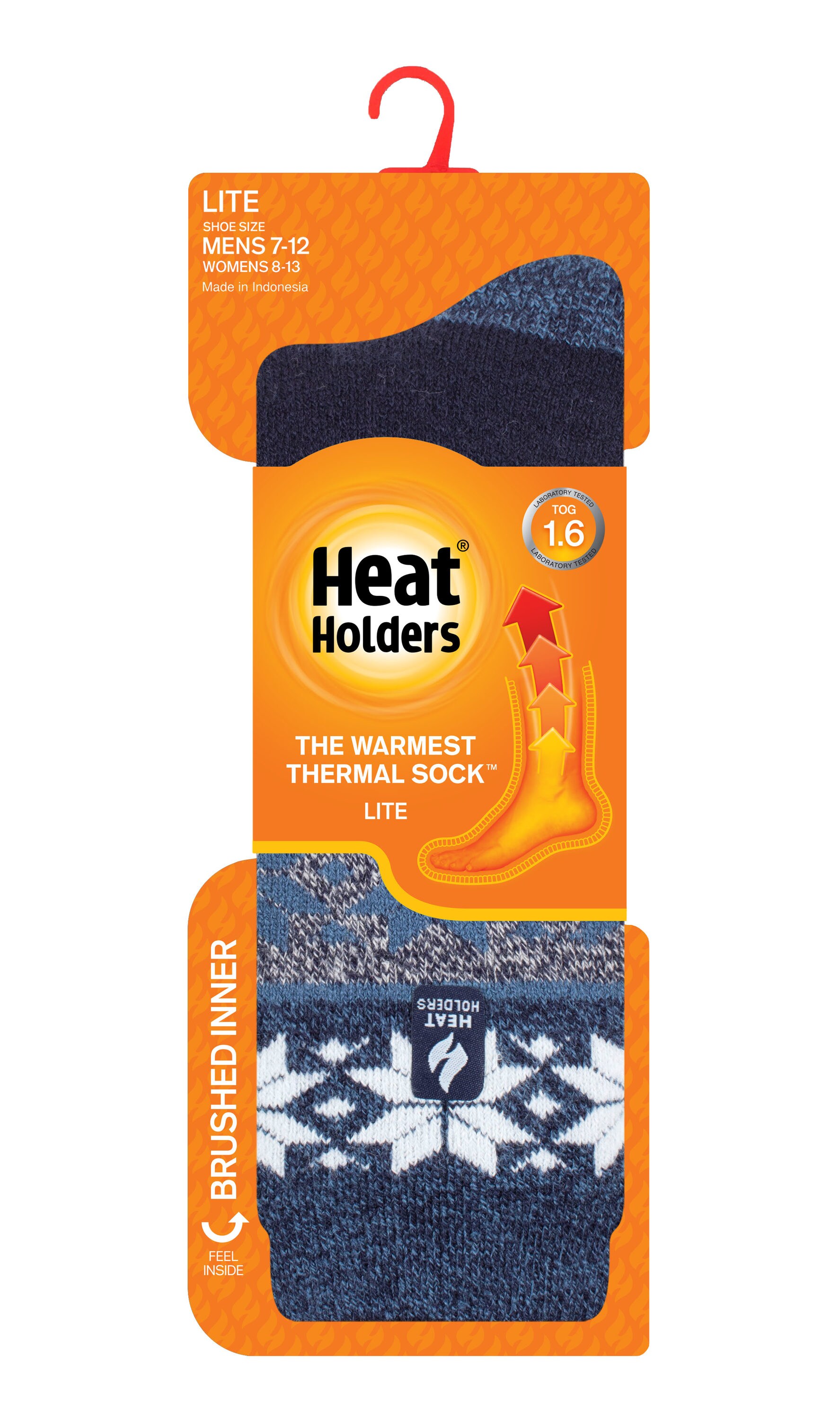 Heat Holders Thermal Socks, Forest Green, Men's Size 7-12