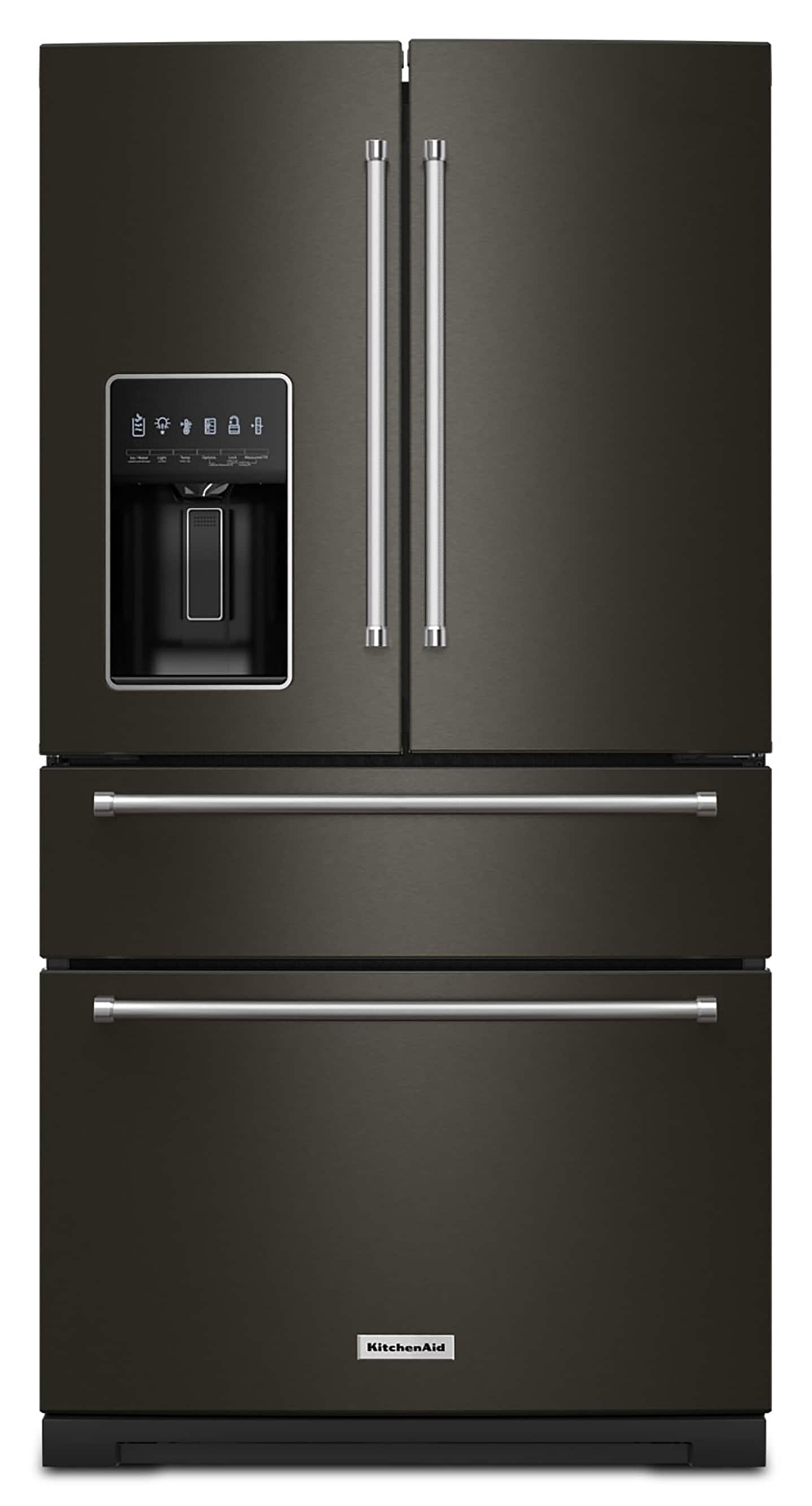 KitchenAid 26.2-cu ft 4-Door French Door Refrigerator with water and ...