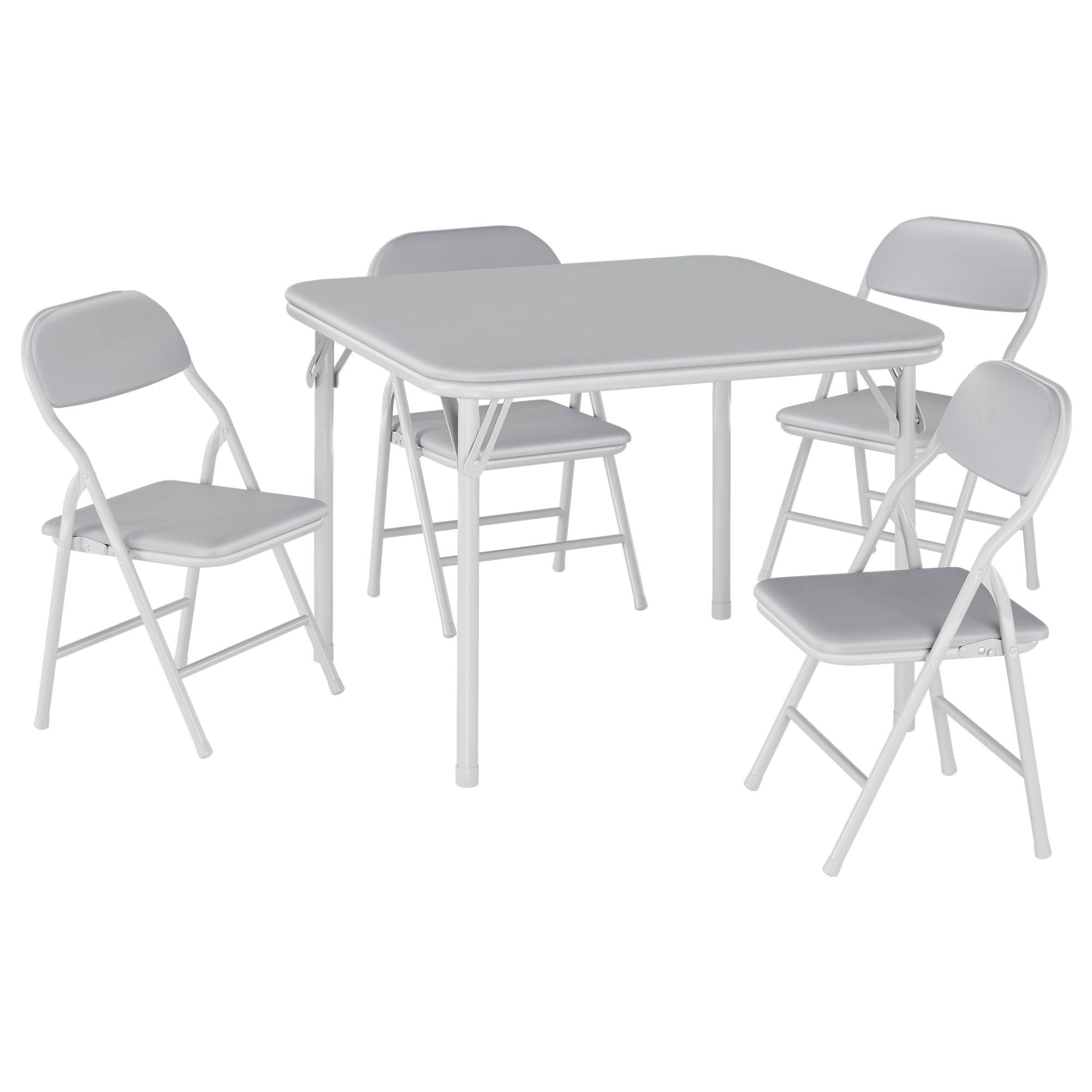 DEXSO 5 Piece Kids Folding Table and Chairs Set