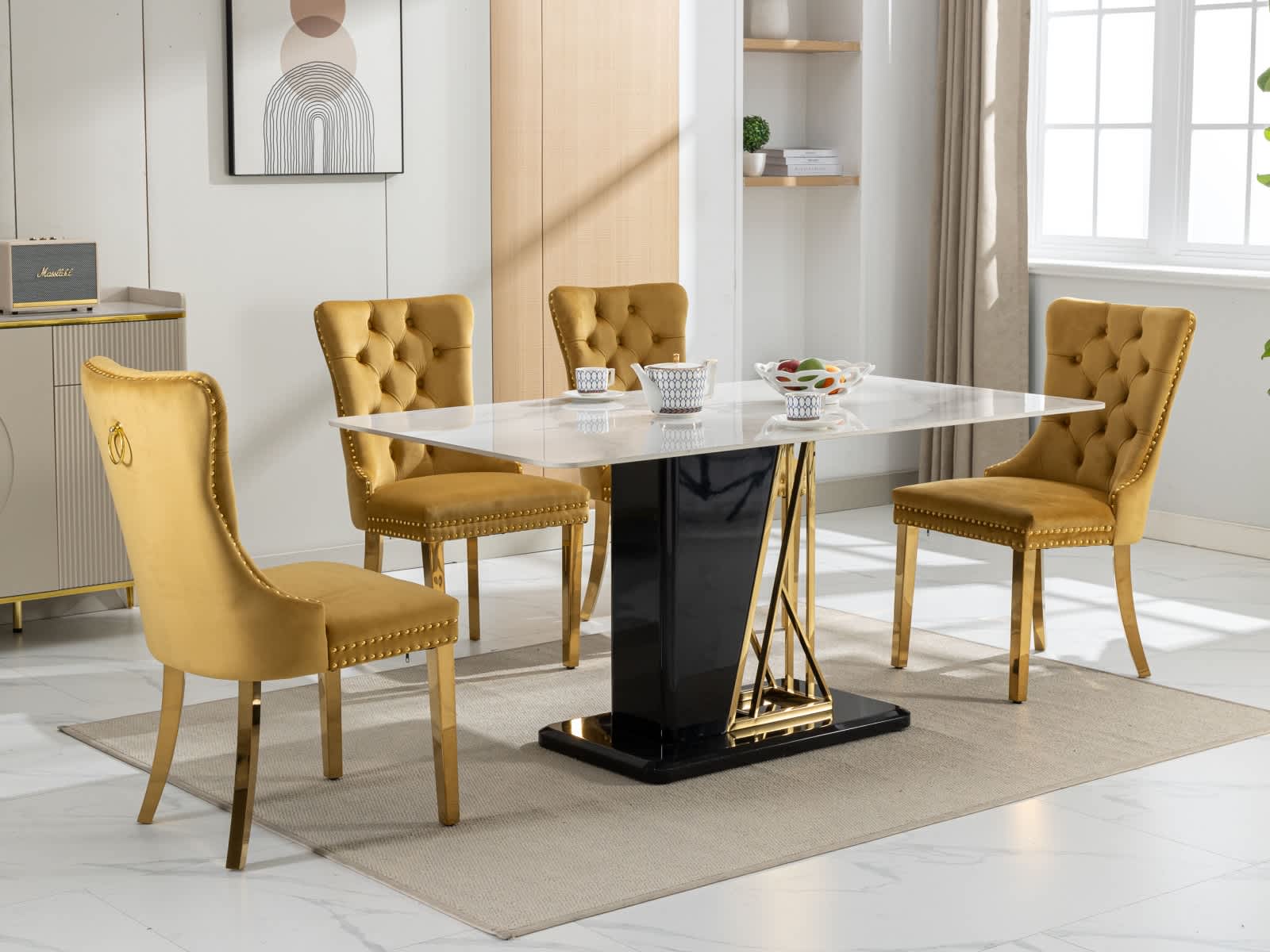 Vynxaria LEXY0108-DJCY-2YEL Dining-Chairs - View #5