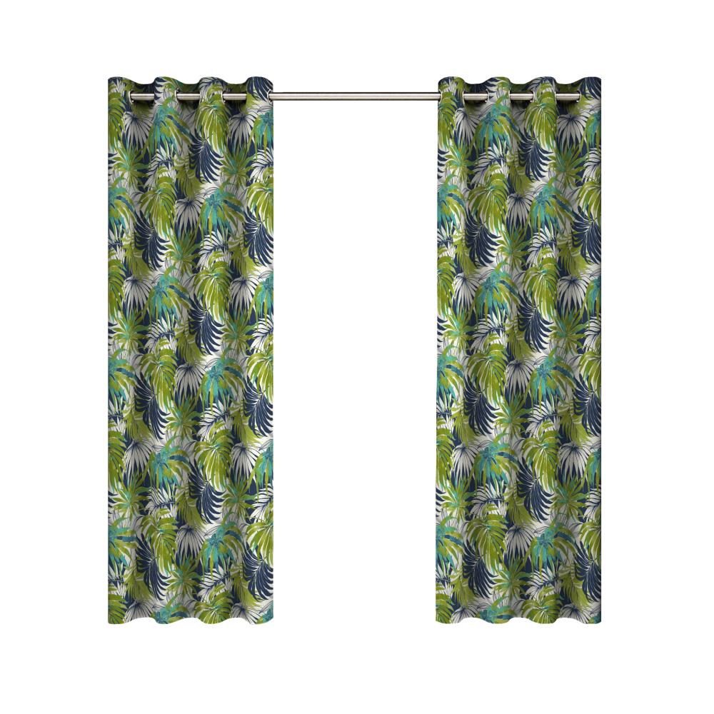 PARASOL 15281052084IND 84-in Indigo Polyester Light Filtering Grommet Single Curtain Panel
