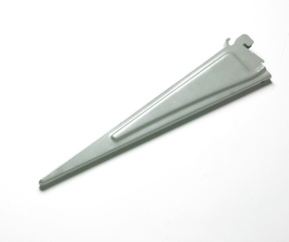 Rubbermaid FastTrack White Shelving Bracket (Common: 0.7-in x 2-in x 12-in;  Actual: 0.7-in x 2-in x 12.9-in) in the Wire Closet Hardware department at