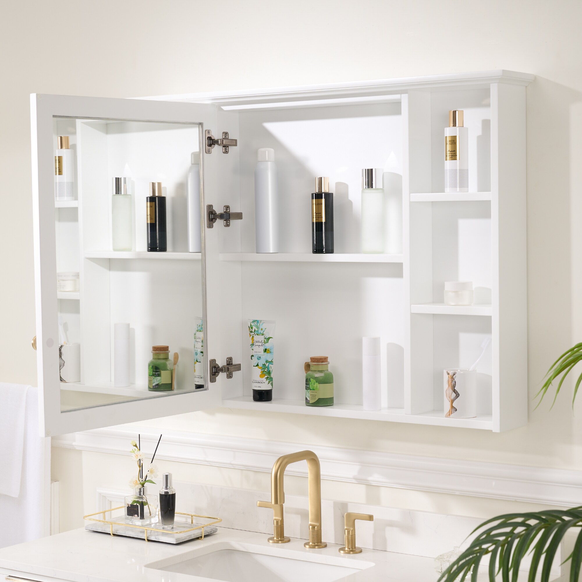 WELLFOR MED42YS1WT Bathroom-Medicine-Cabinets - View #6
