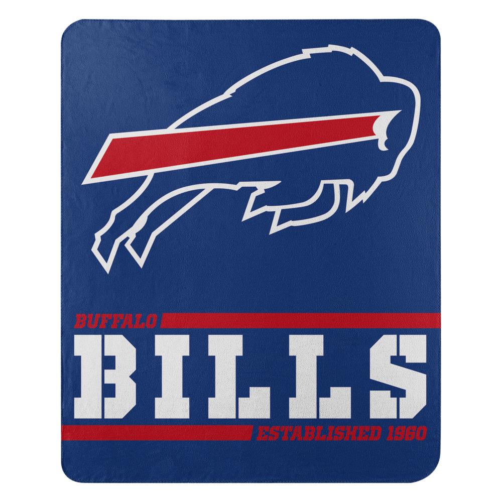 Northwest NFL Buffalo Bills Gridiron Fleece Throw Blanket, Team Colors, 50 x 60