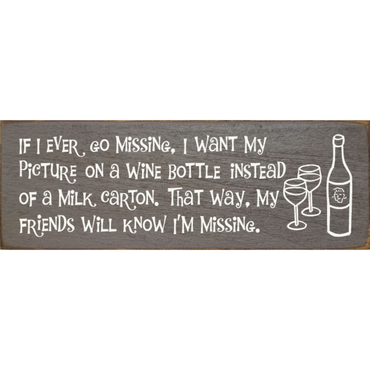 Slickblue 3.5x10 inch Wood Solid Knotty Pine Slim Rustic Funny Drinking Quote Wall Sign for Home Bar Kitchen Counter Wall Decoration Multiple Color Options
