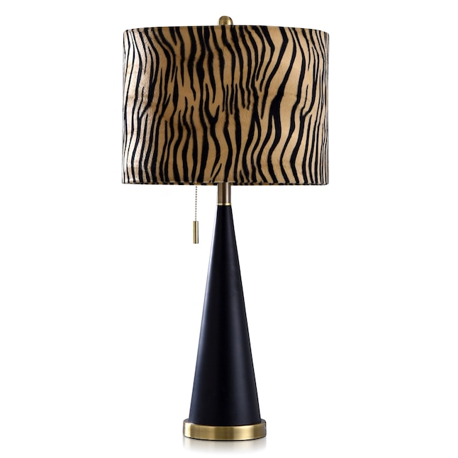 Fabric Shade In The Table Lamps, Leopard Print Table Lamp Shades