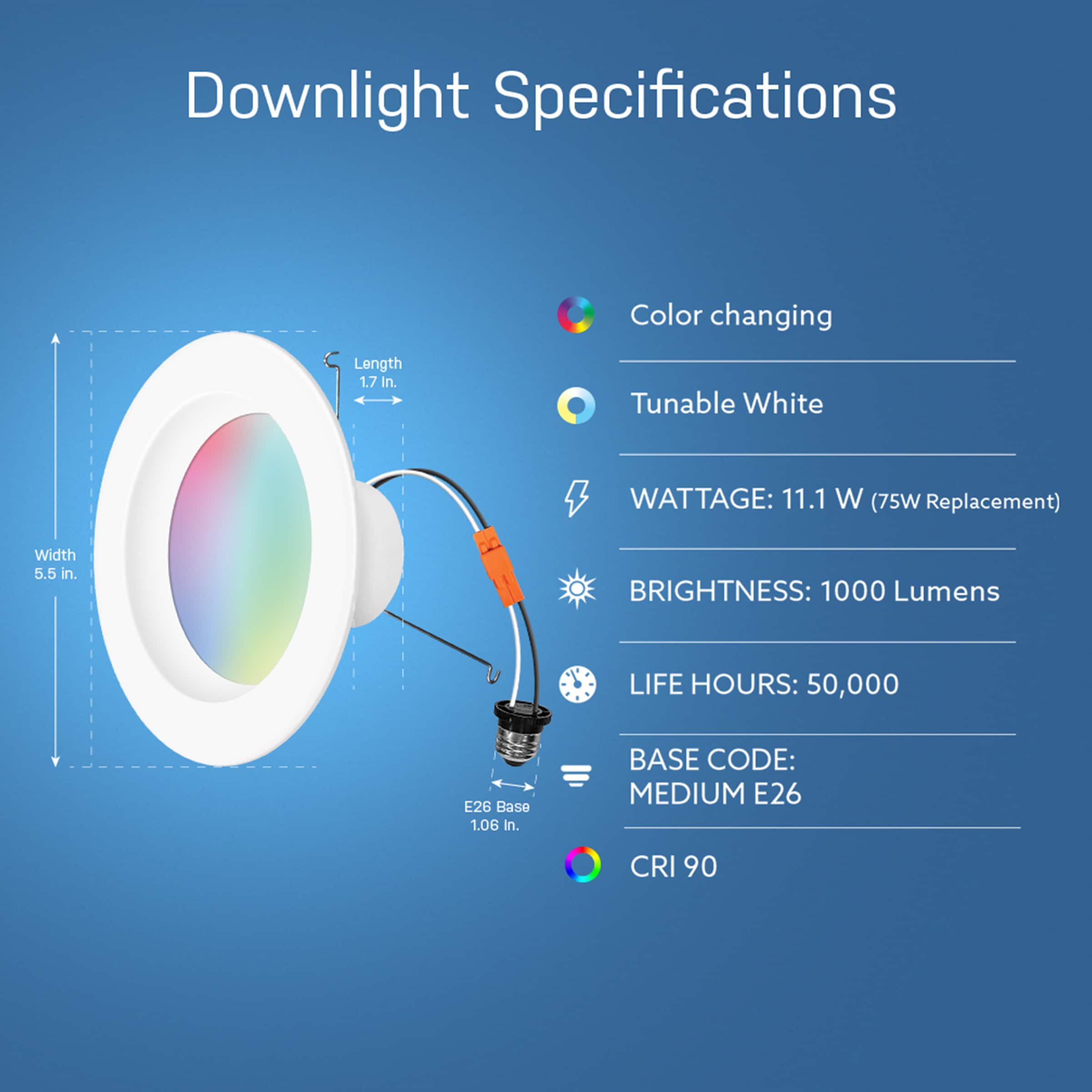 Feit Electric LEDR6/RGBW/AG Led-Retrofit-Downlight - View #3