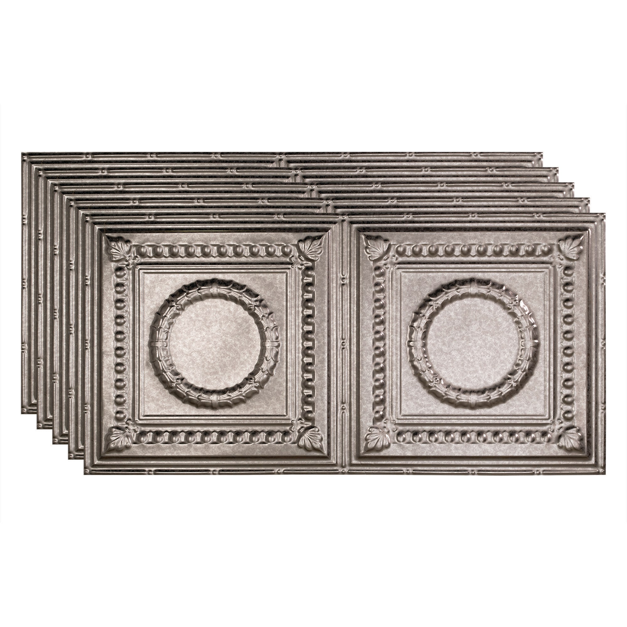 Rosette Silver Ceiling Tiles At Lowes.com