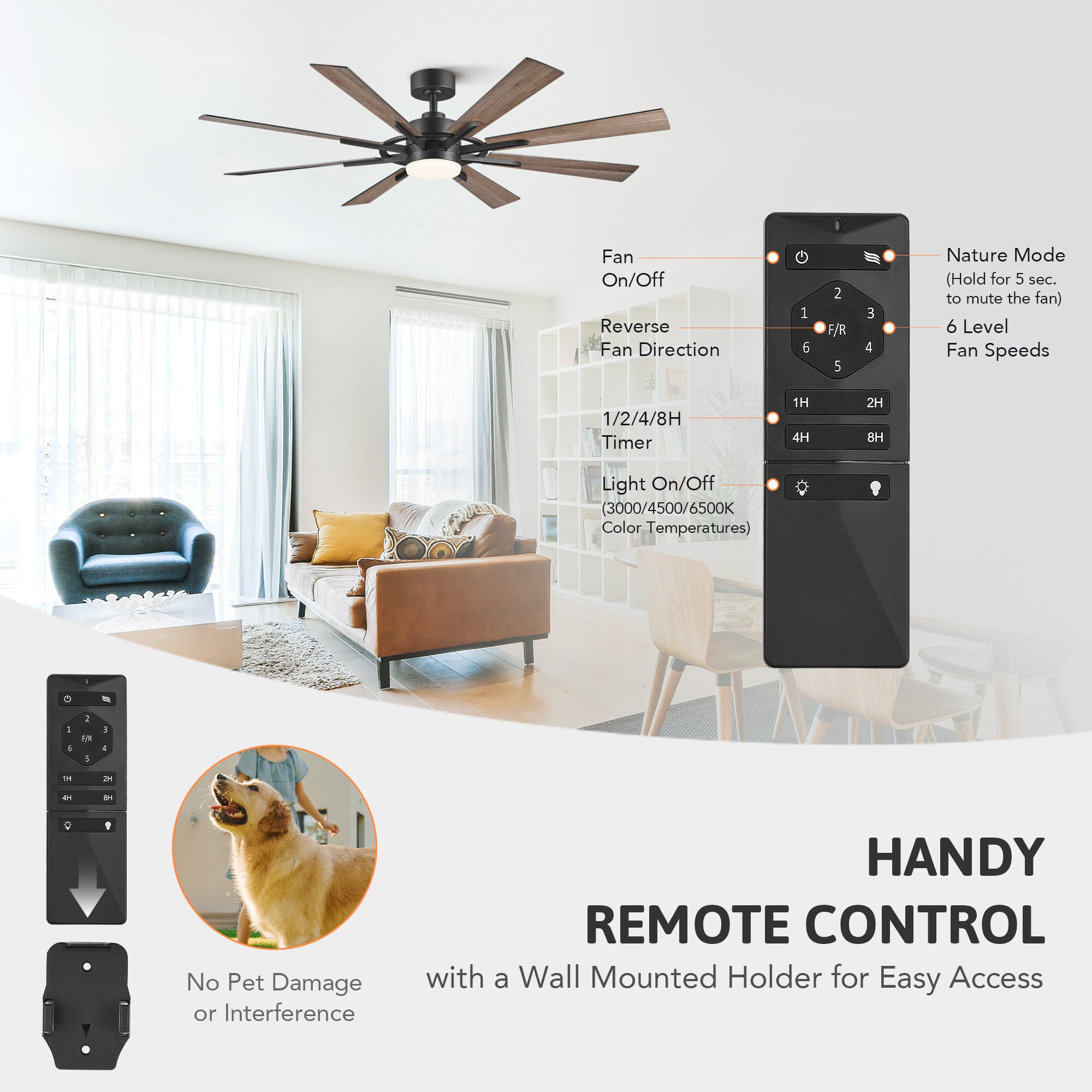 CO-Z CFN-1360-WB Ceiling-Fans - View #7