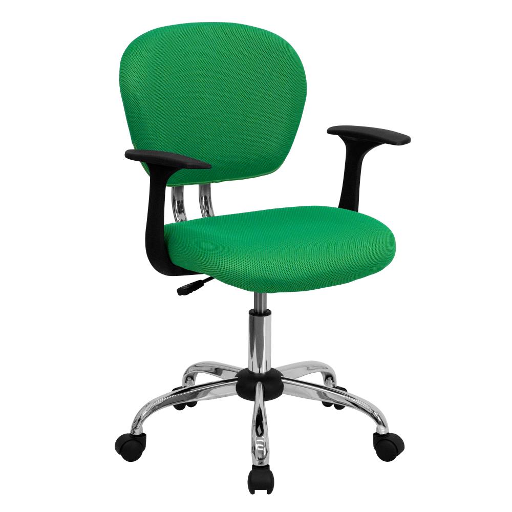 Student Task Chair in Green Fabric by OSP Home Furnishings