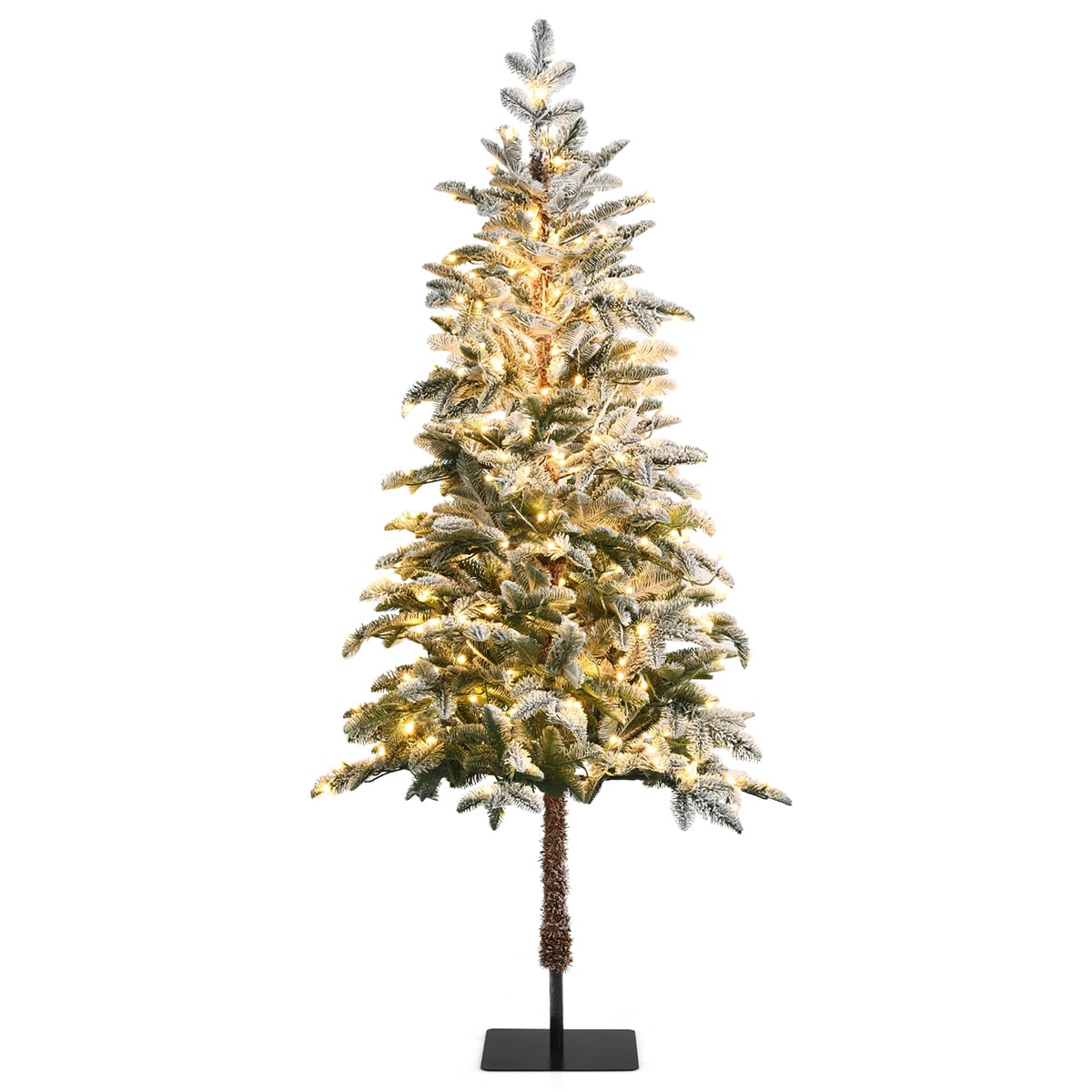 Pine and Pampas Tree with Warm White LED Lights 9 ft by Seasonal