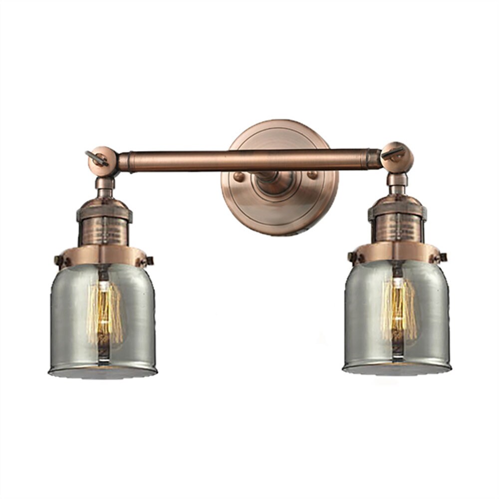 Innovations Lighting SMALL GLASS BELL 2 LIGHT WALL SCO in the Wall ...