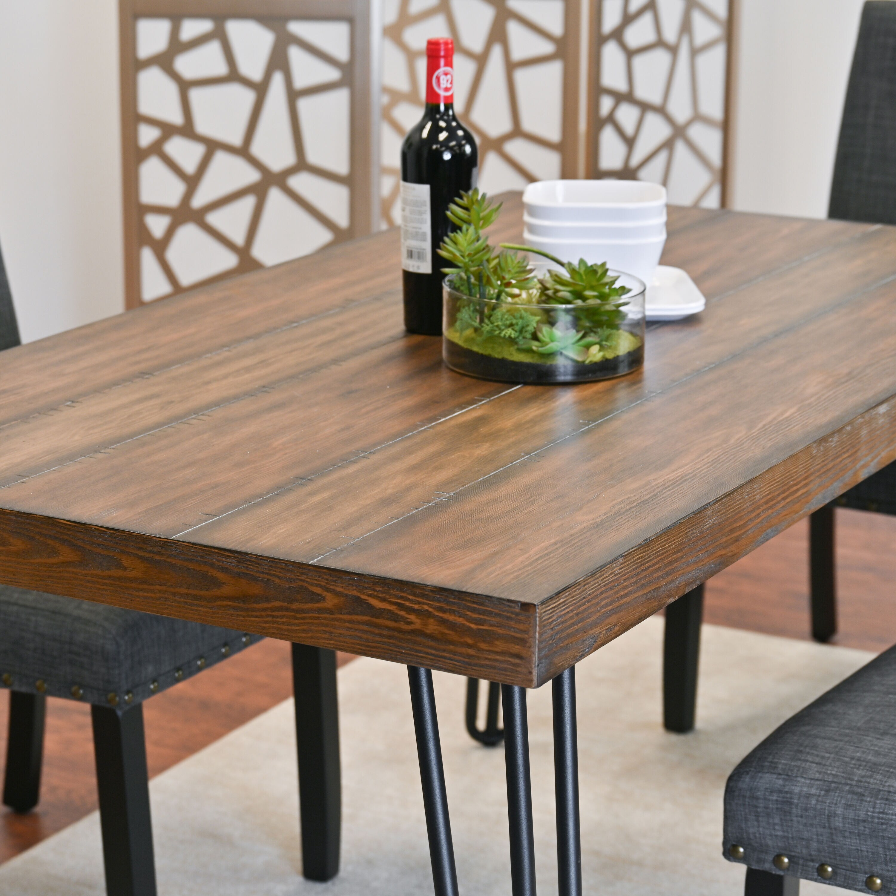 Roundhill Furniture T8741C162X2-CB162GY Dining-Sets - View #7