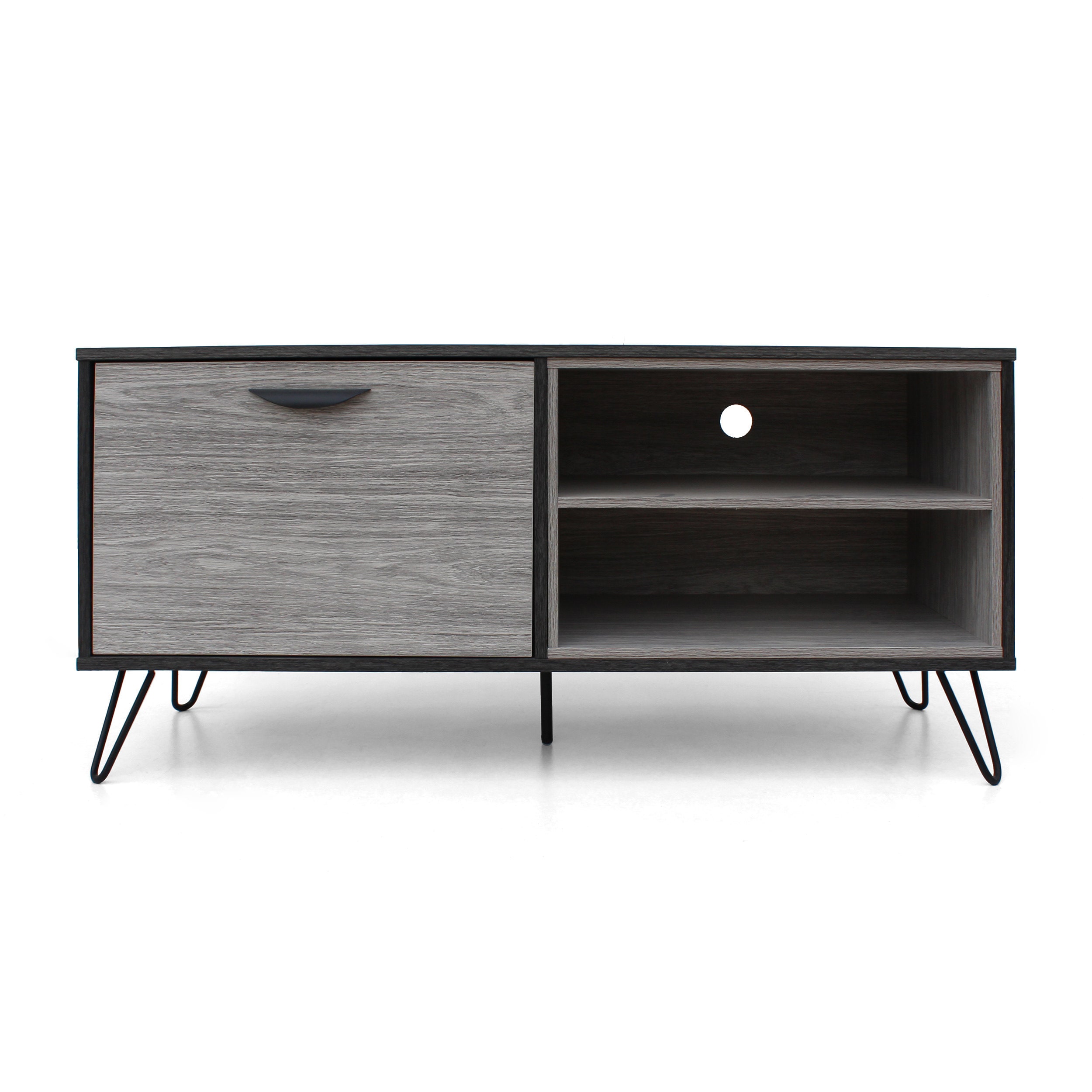 Best Selling Home Decor 303648 Modern/Contemporary Gray TV cabinet Integrated TV Mount ( Accommodates