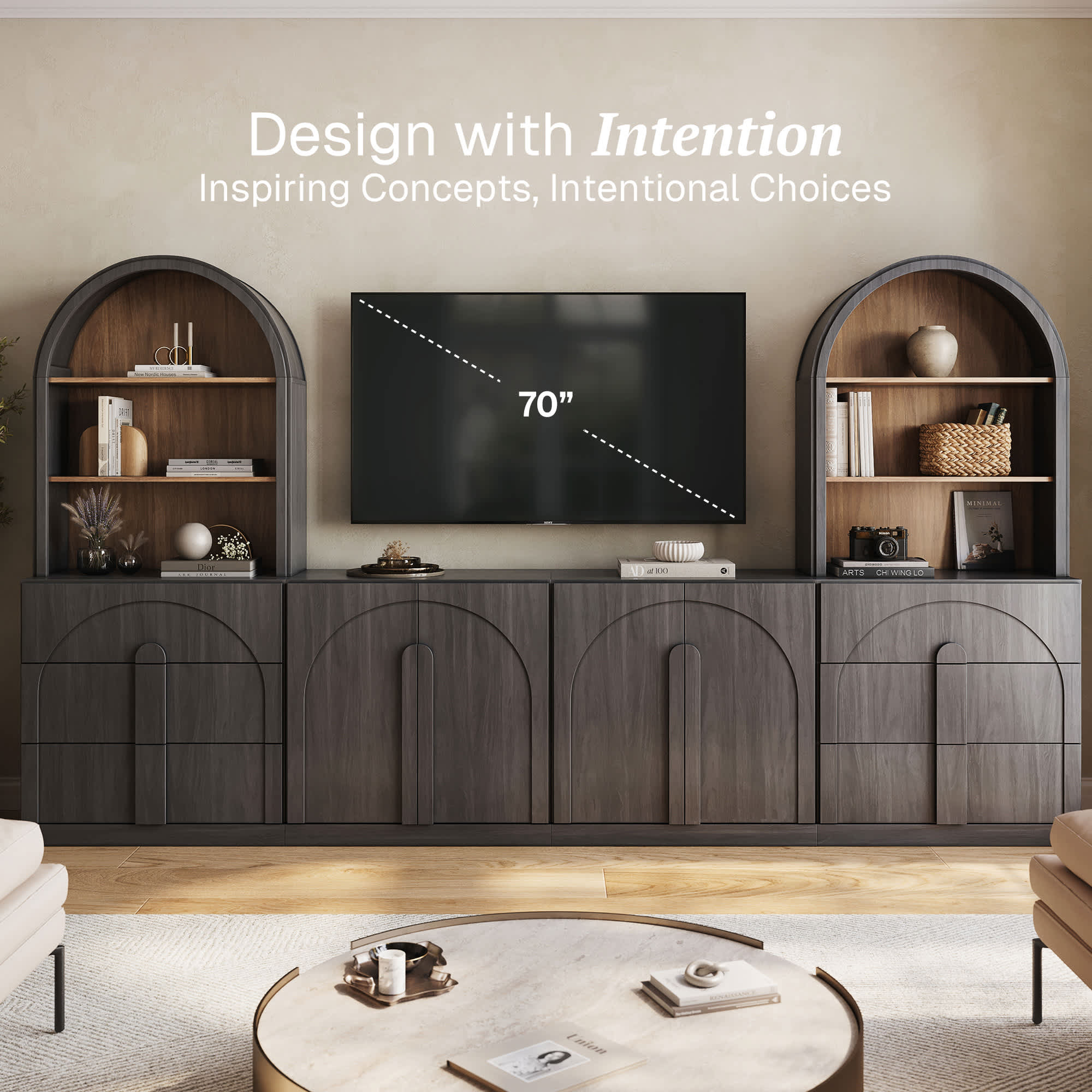 Belleze 014-HG-42016-E+1B2F Tv-Stands - View #3