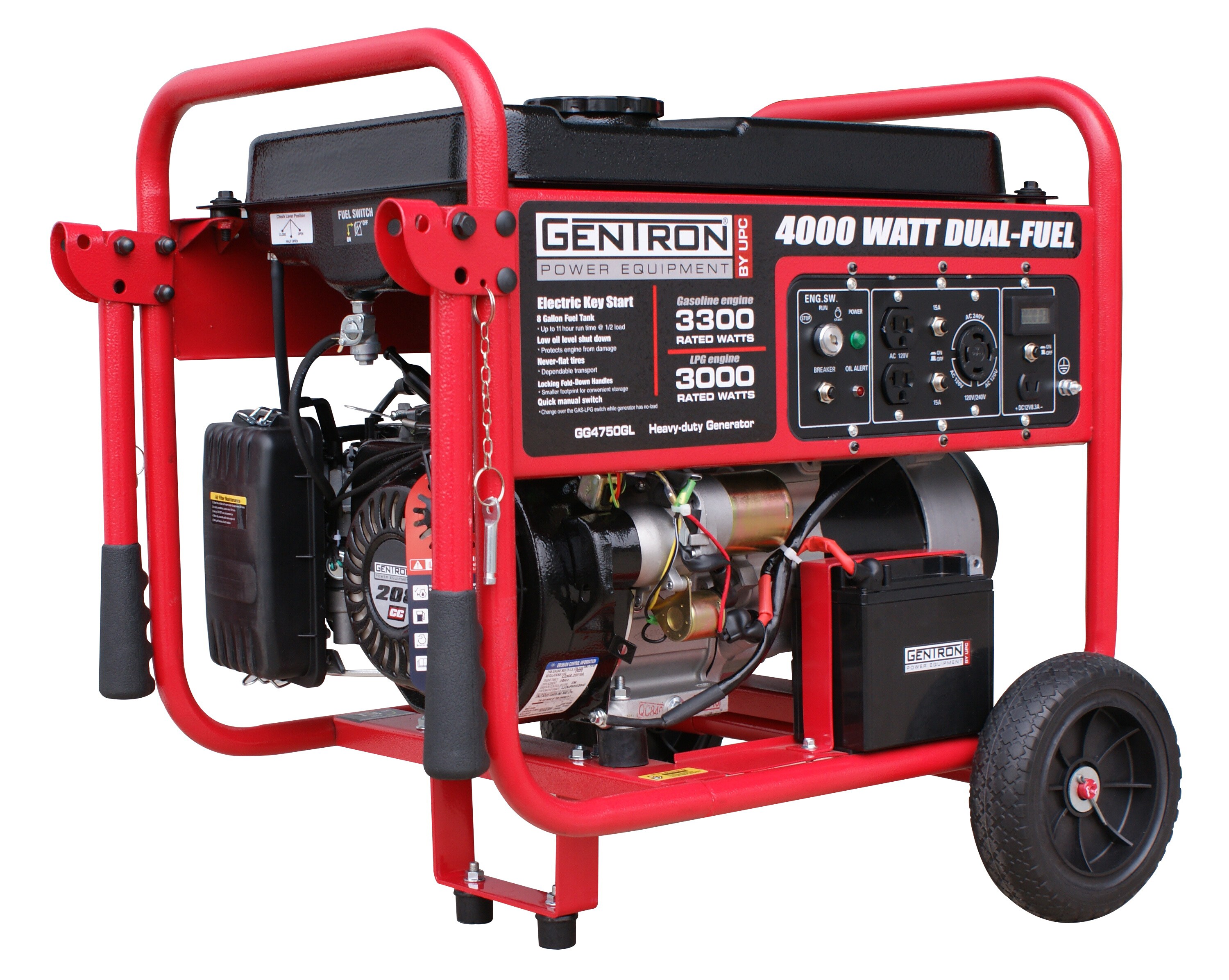 Gentron Power Equipment Gentron 3300-Watt Portable Generator in the ...