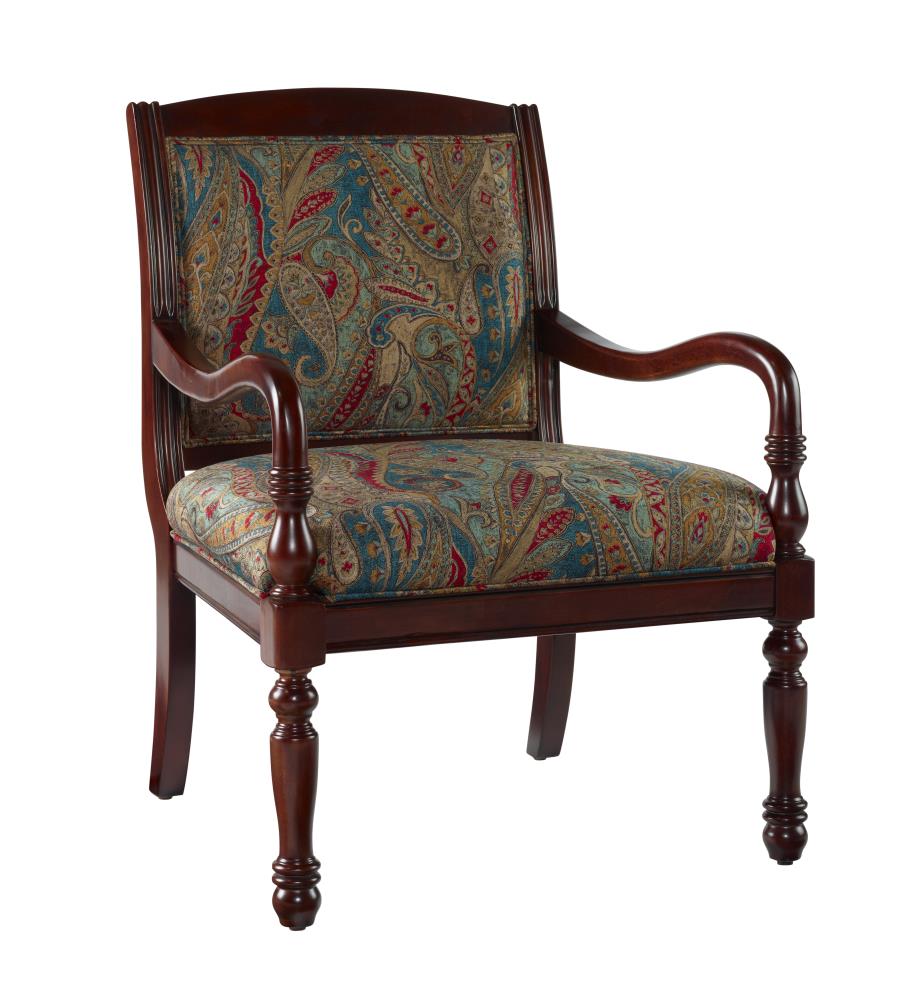 L. Powell Company 14S2031 Carina Casual Cherry Traditional Accent Chair