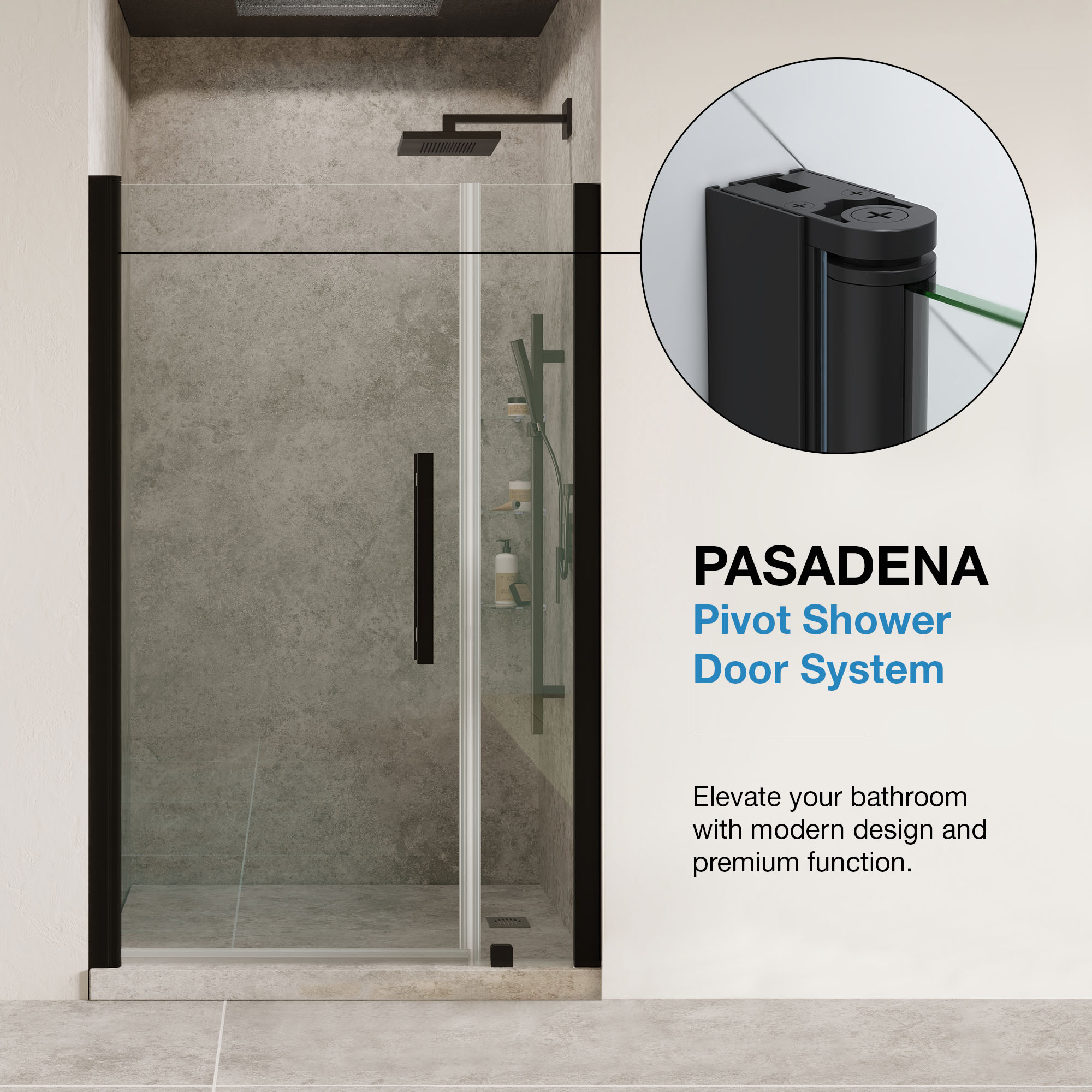 OVE Decors 15SKS-PASA48-BLK Alcove-Shower-Kit - View #5