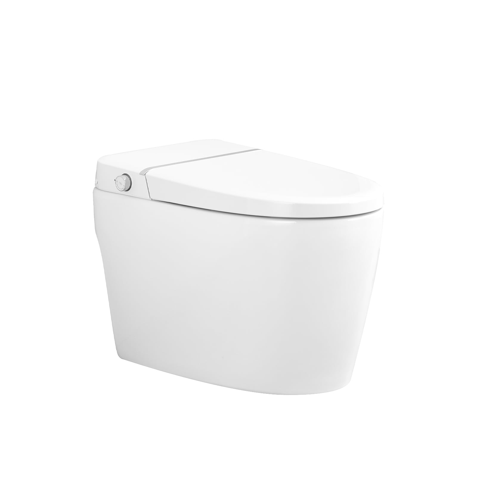 Tahanbath White Smart Bidet Toilet with Self Cleaning Nozzle and Heated Seat