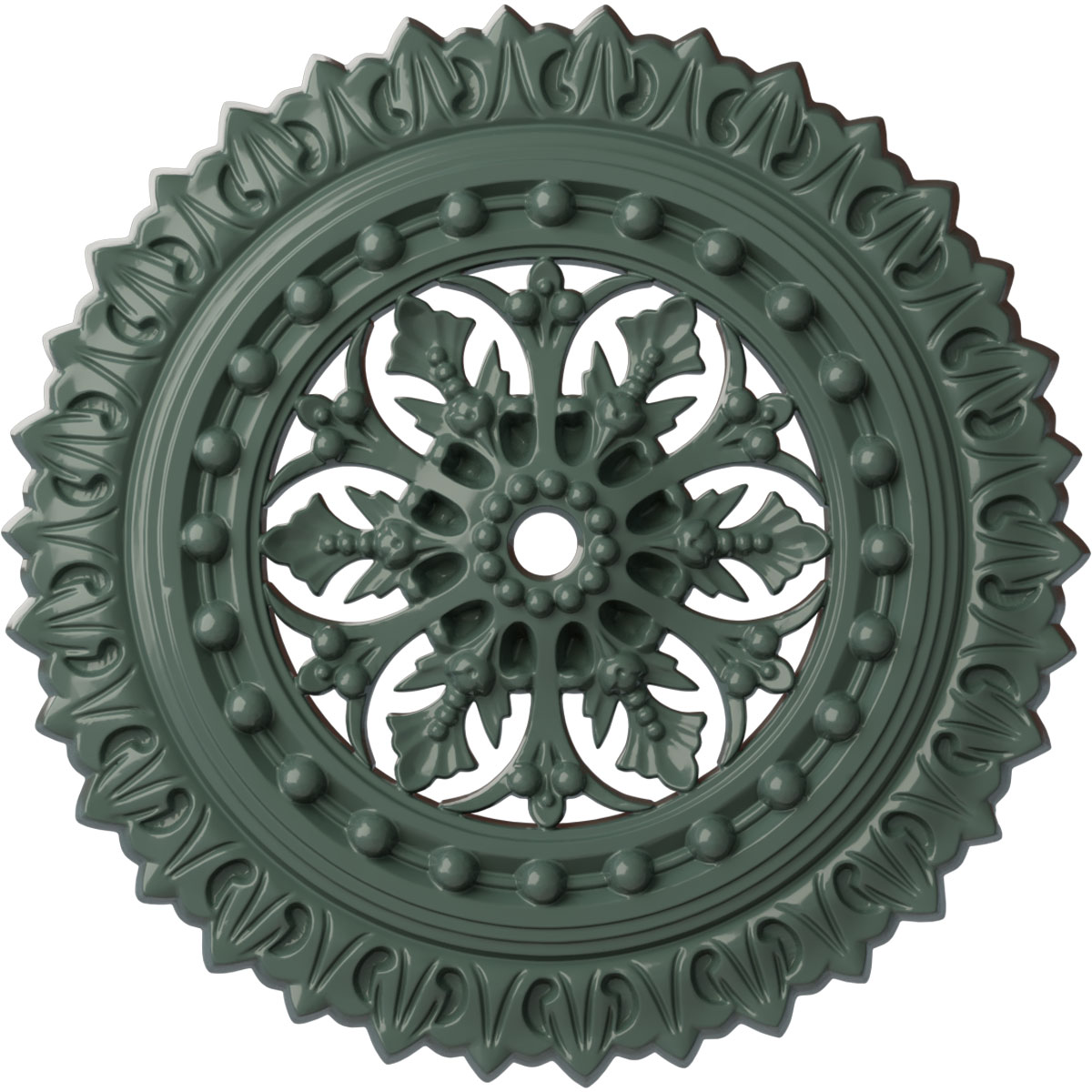 Ekena Millwork CM18SKCBF Sellek 18.5-in W x 18.5-in L Painted Cloud Burst Polyurethane Whole Ceiling Medallion