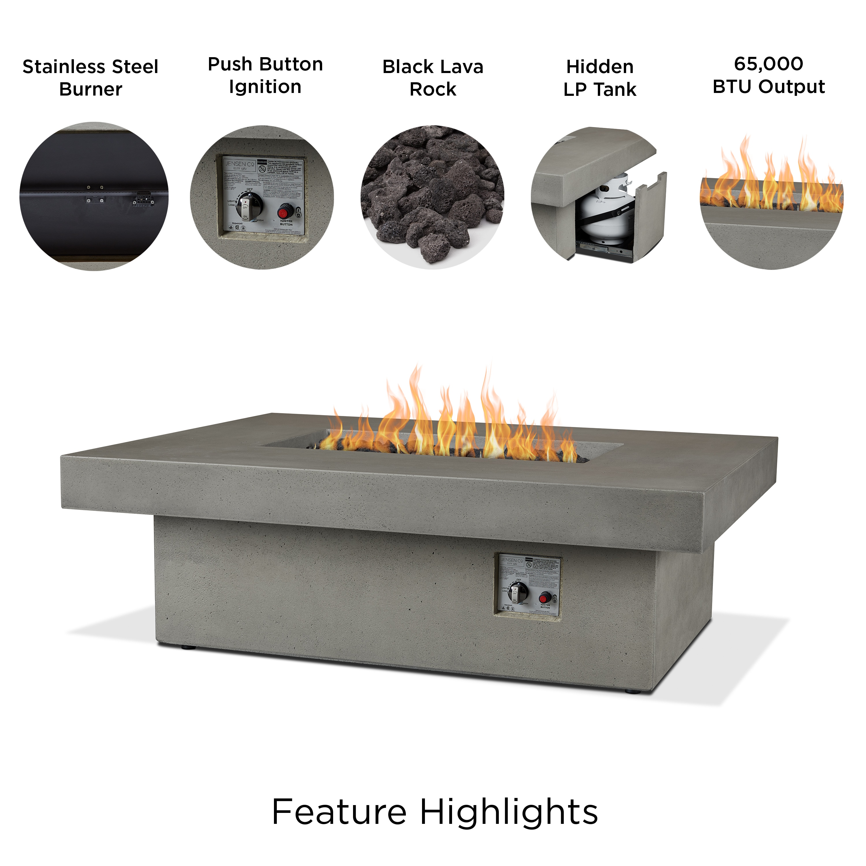 Jensen Co. 1586LP-ASH Outdoor-Gas-Firepits - View #12