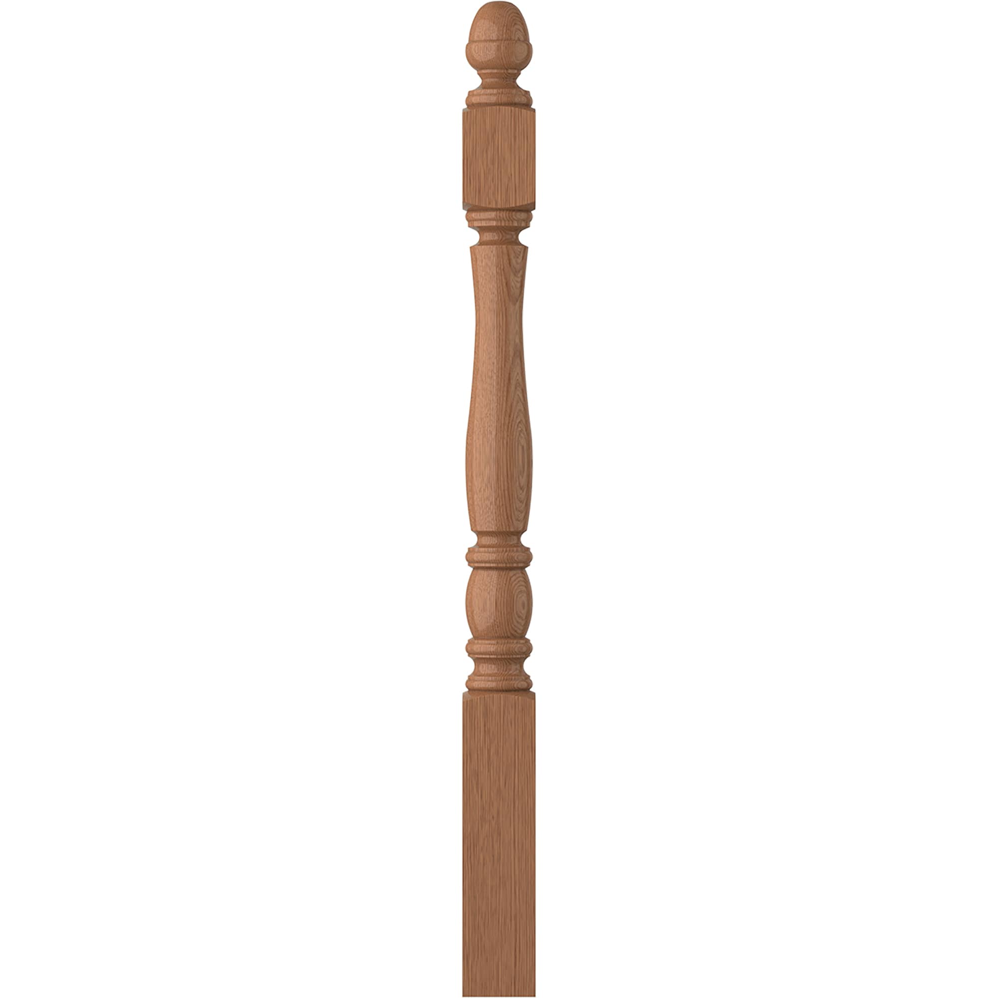 L.J. Smith Stair Systems LJP-3340-WO Briarcliffe 3.5-in x 47.5-in Unfinished White oak Starting Stair Newel Post