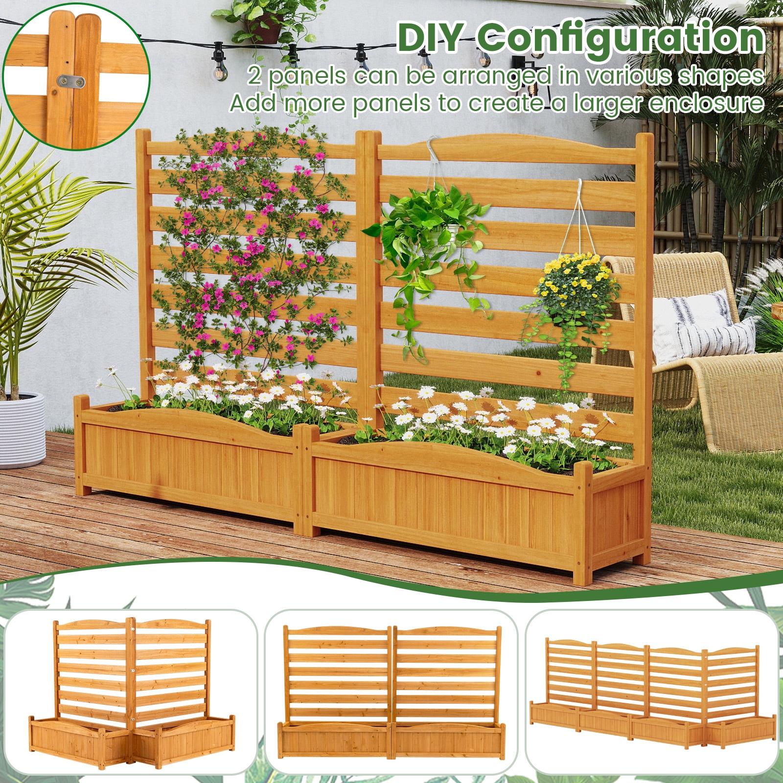 Costway CSHY006106 Outdoor-Privacy-Screen - View #6