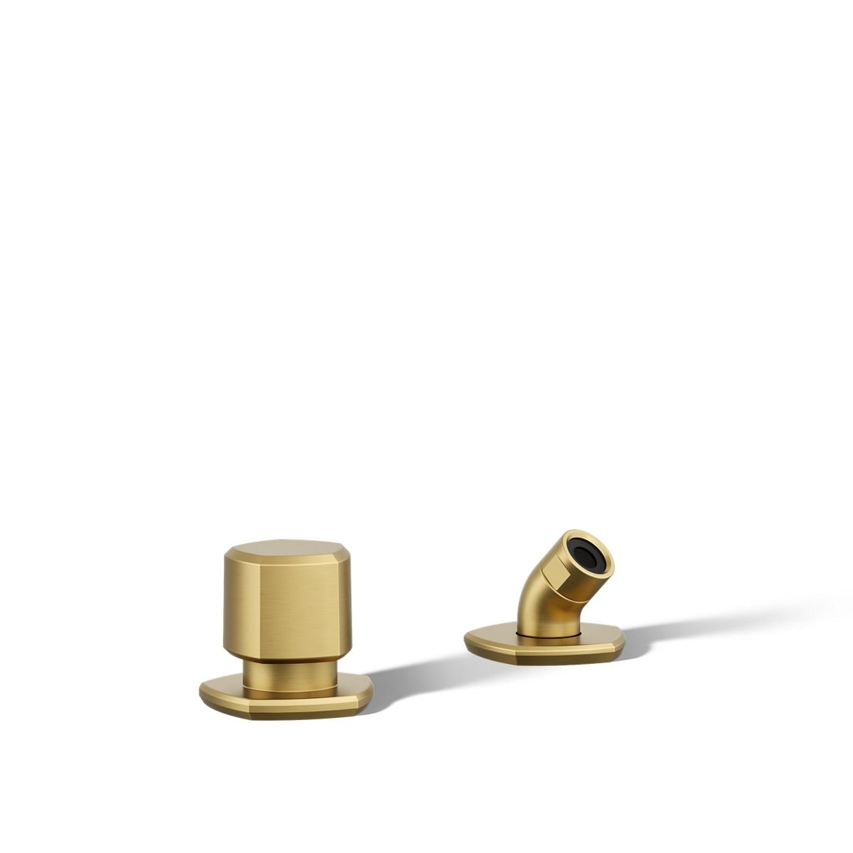 KOHLER Moderne Brushed Brass 10.25-in Universal Bathtub/Shower Diverter 1.38-in -ID