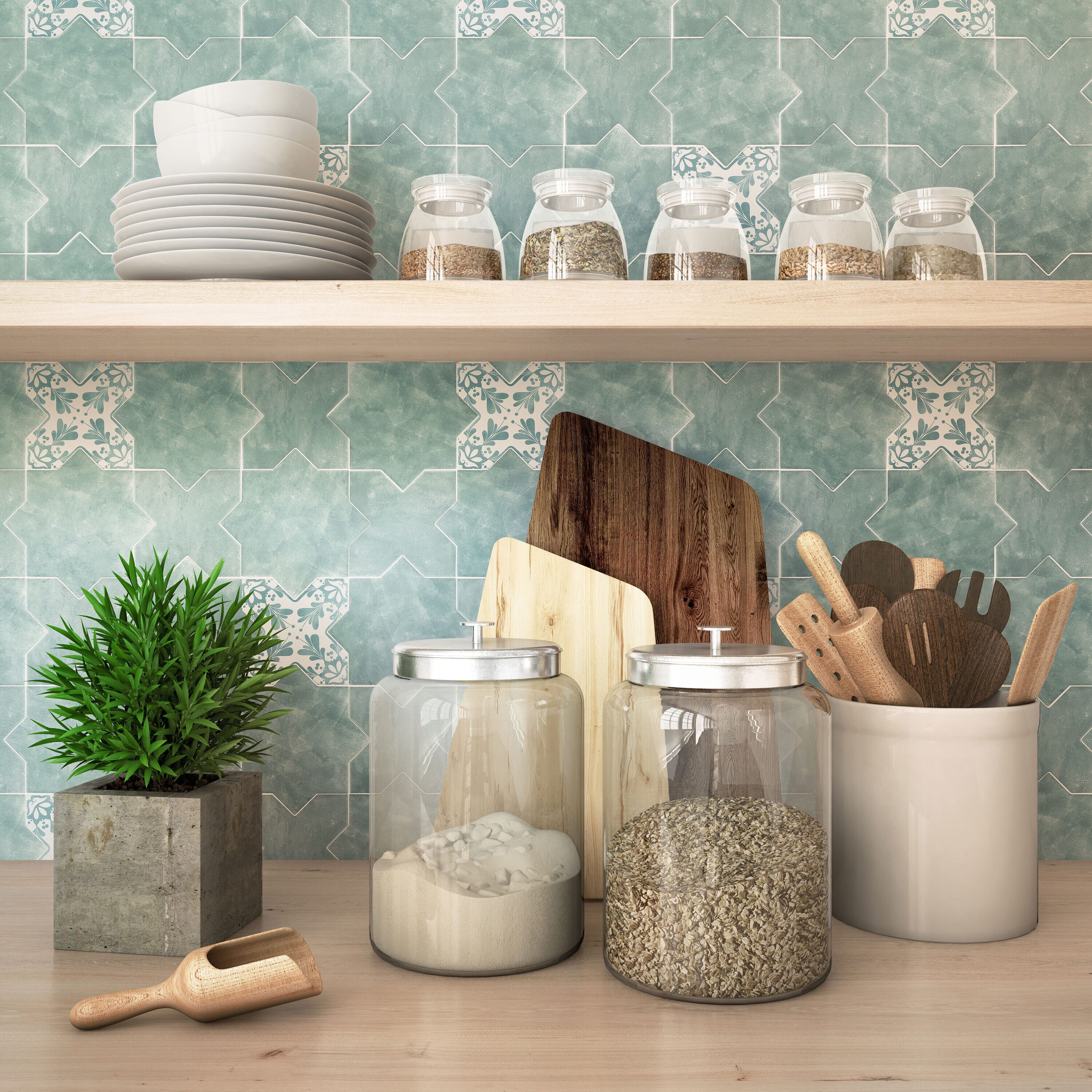 Apollo Tile MOR88GRNCRA Ceramic-Tile - View #4