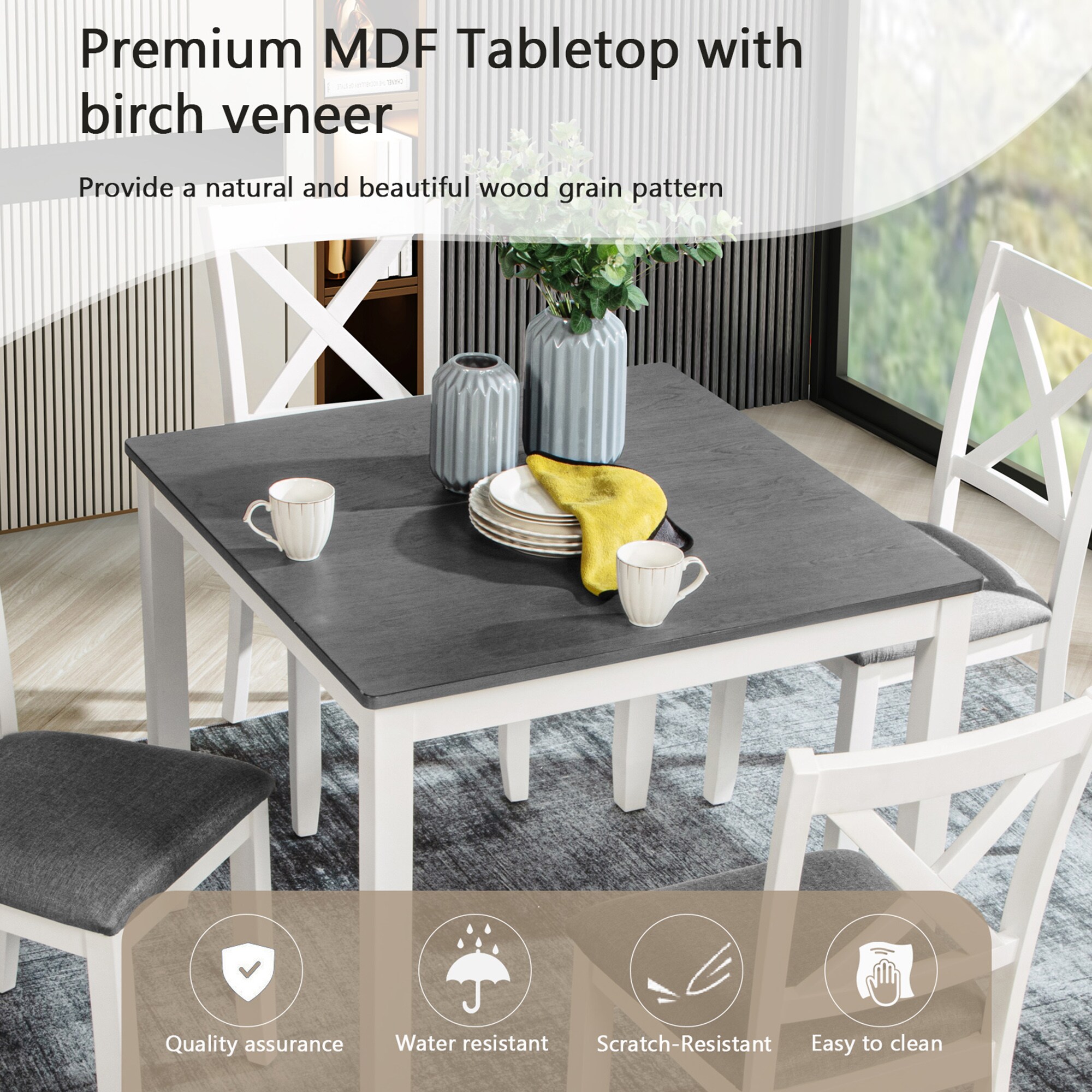 SINOFURN SYA010294GY Dining-Sets - View #6