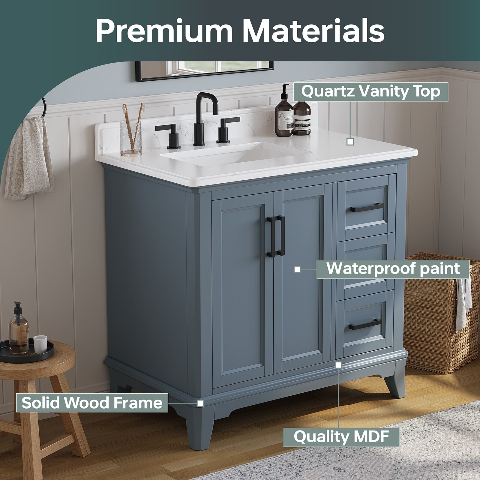 DELUXE LIVING V0059 Bath-Vanity-Combo - View #6
