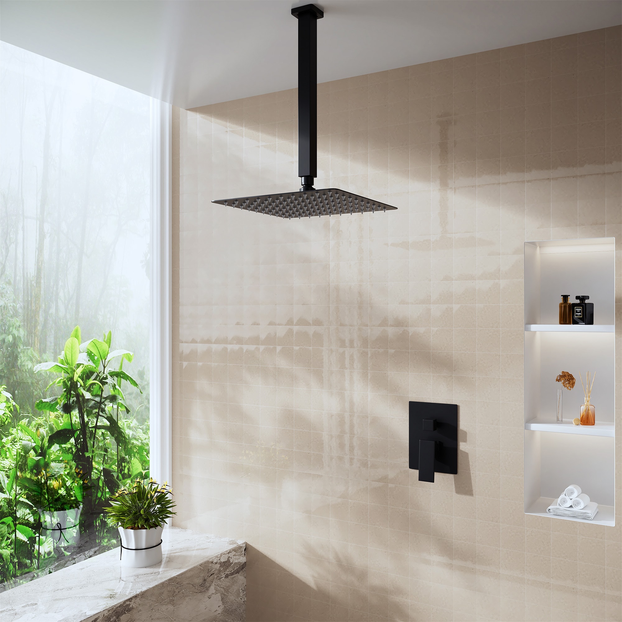 Mondawe MDBR17003R10MB Bath-Shower-Facc - View #2