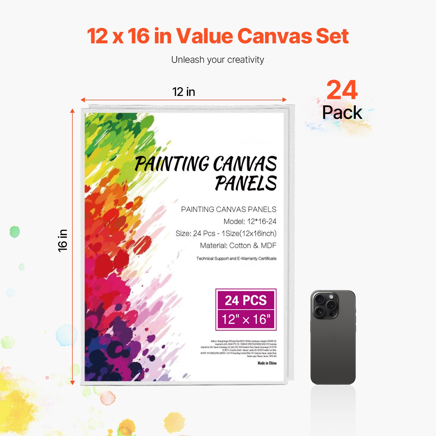 VEVOR HHFB1216INCHP3A2SV0 Drop-Cloths - View #2