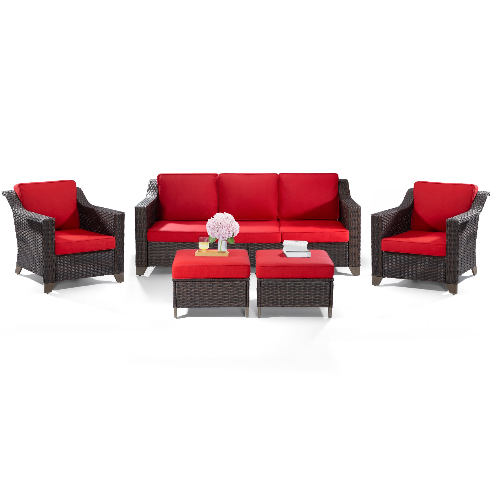 Gardenbee MA01D-D123-RED Patio-Conversation-Sets - View #7