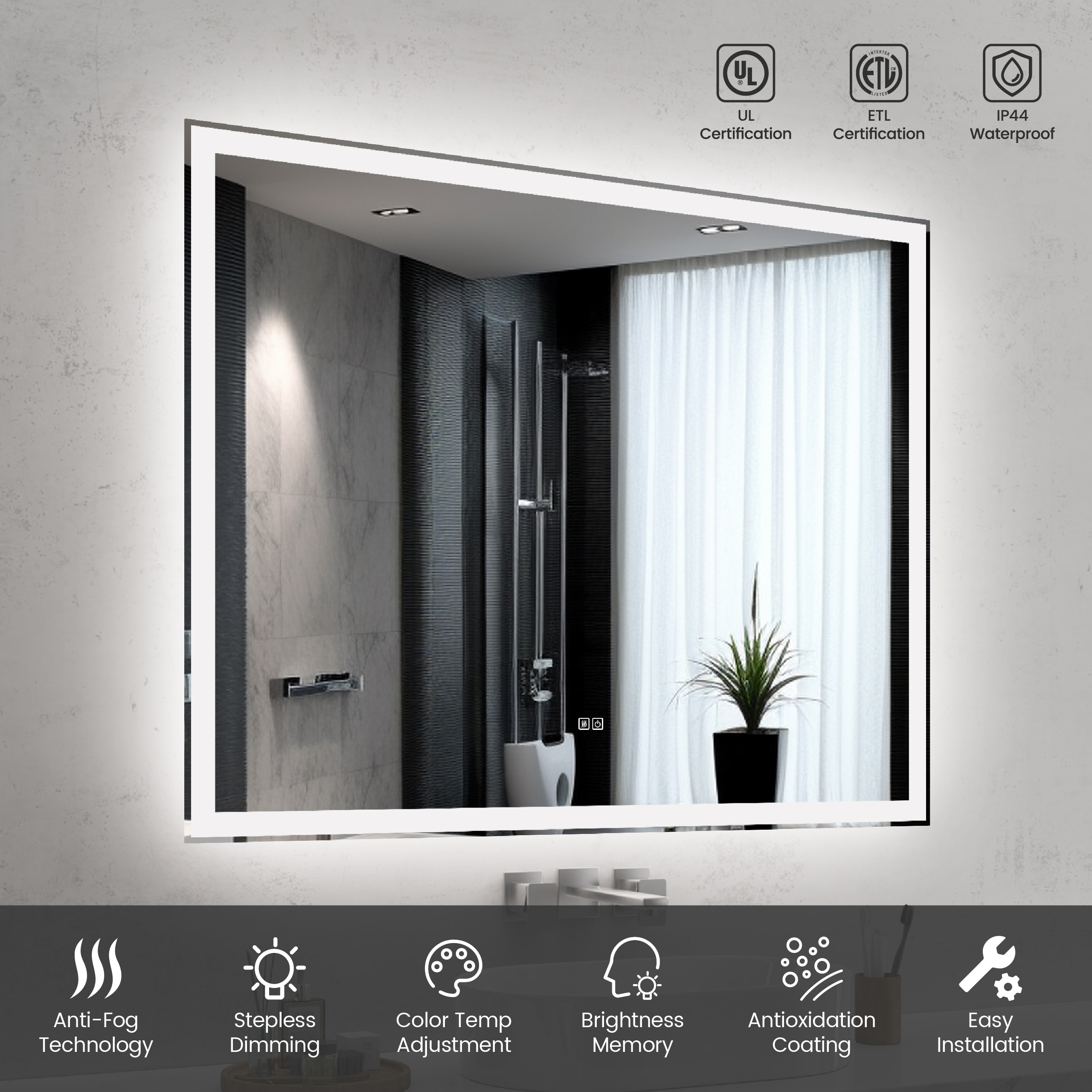 AAZJ DR-P284027 Framed-Bath-Mirrors - View #5