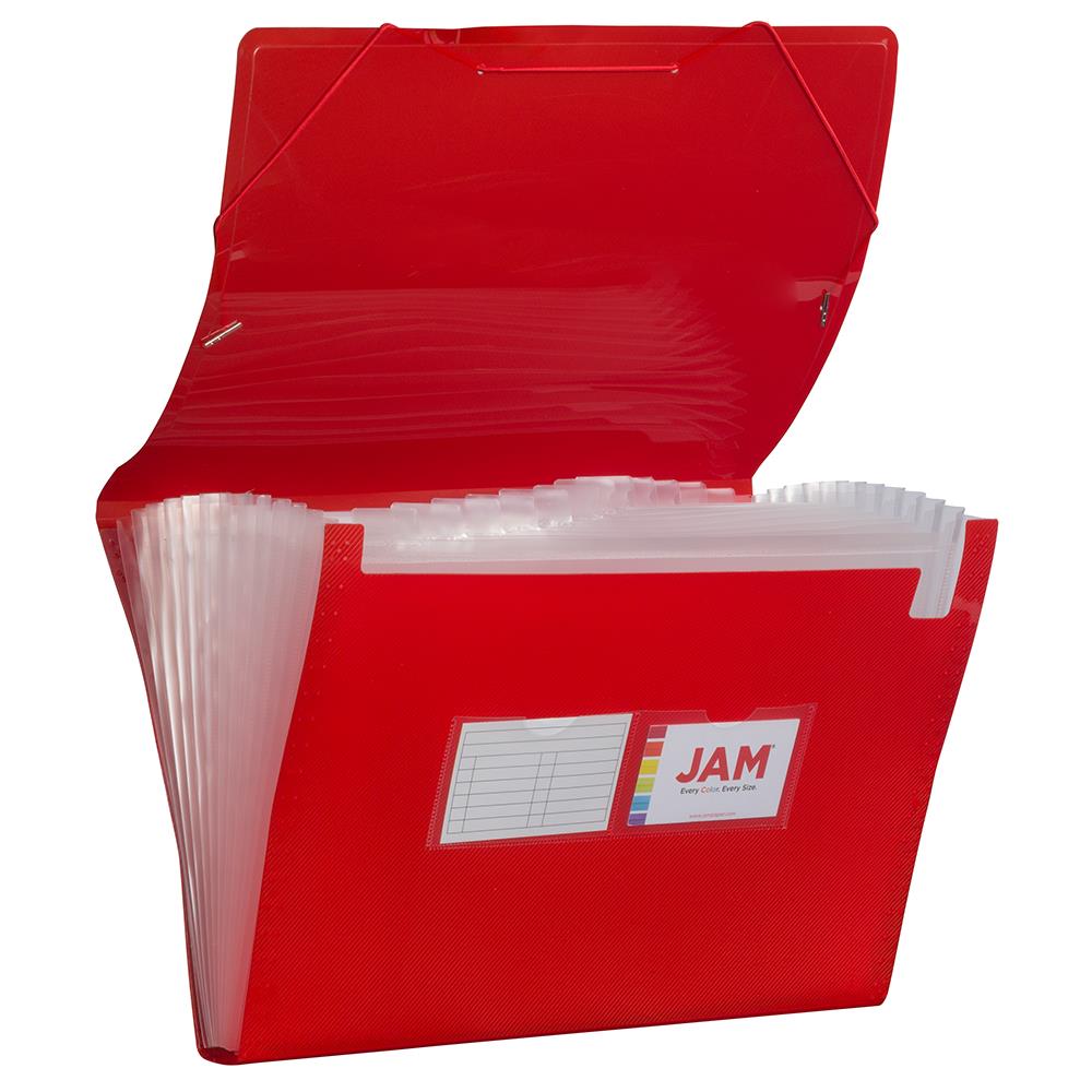 JAM Paper Red Plastic 10-in x 15-in Pocket Folder at Lowes.com