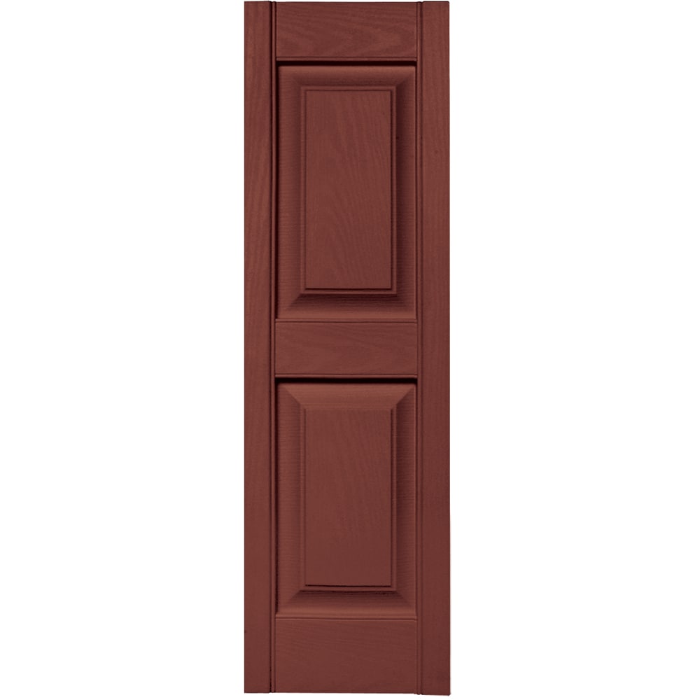 Vantage V4711239027 12-in W x 38.875-in H Cambridge Red Raised panel Exterior Shutters ( 1 -Pack )