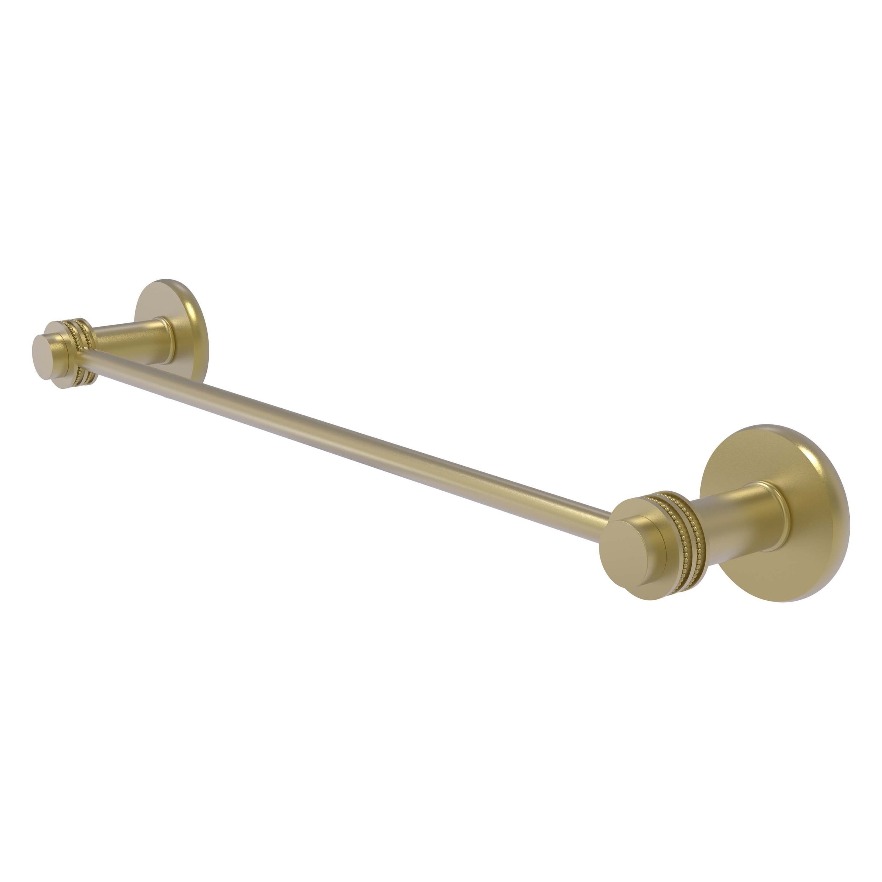 Allied Brass 931D/24-SBR Mercury 24-in Satin Brass Wall mount Single Towel Bar