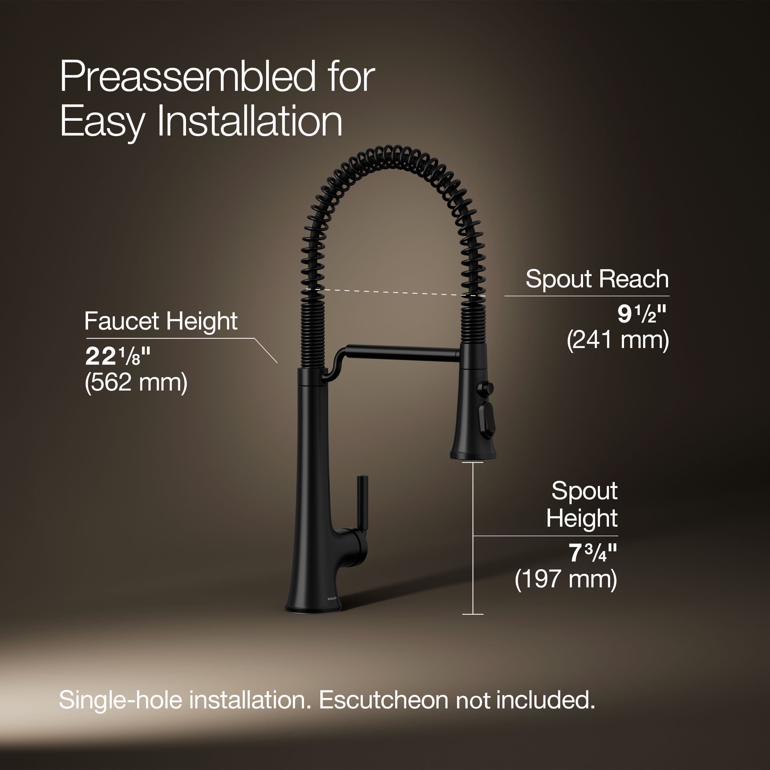 KOHLER 23765-BL Kitchen-Faucets - View #3
