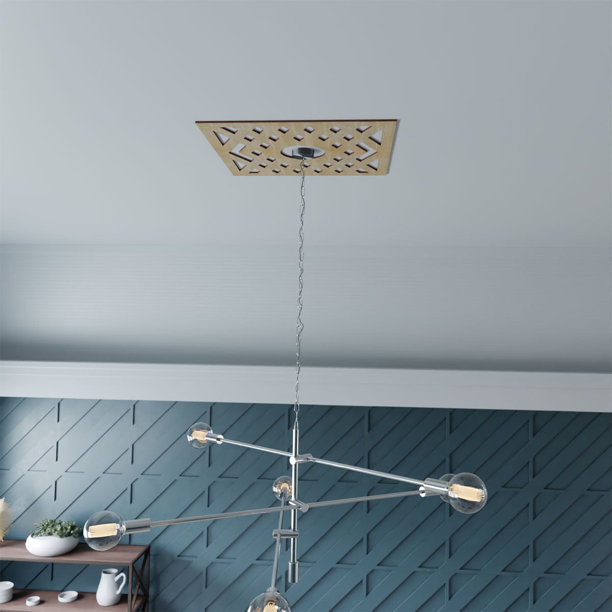 Ekena Millwork CMWP22X22X0250CHBI Ceiling-Medallions - View #7