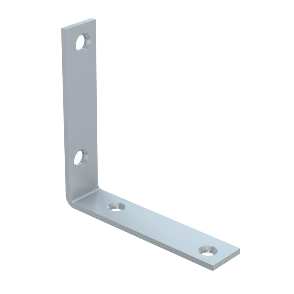 Mounting angle bracket 1/4 inch painted steel x 4 1/4 x 2 1/2 x 4 in.