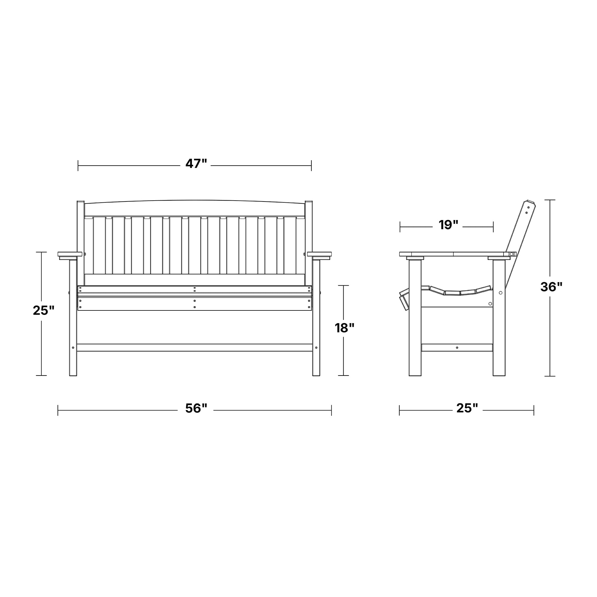 Wildridge LCC-225-LG benches - View #4